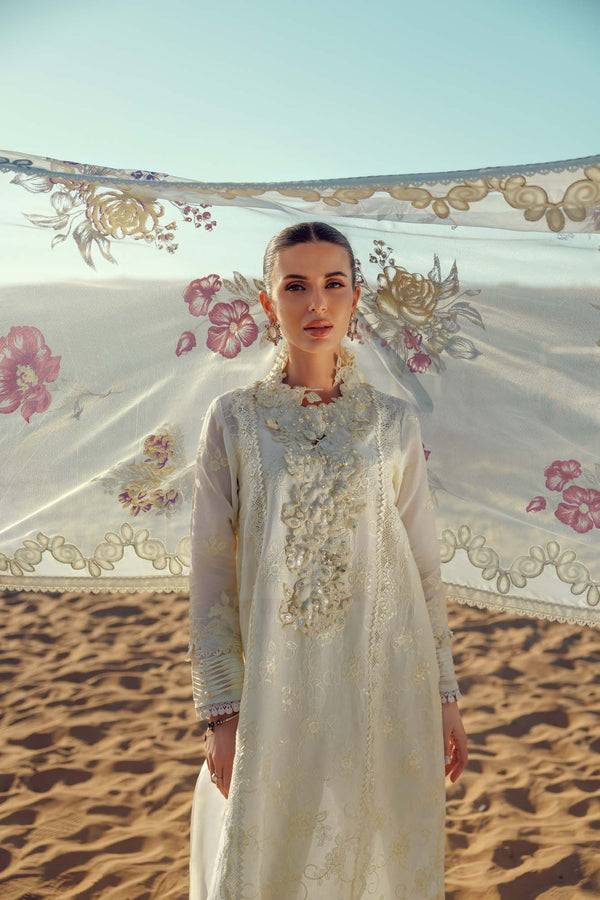 Noor by Saadia Asad | Eid Laserkari Lawn 24 | D2 - Pakistani Designer Dress - by Noor by Saadia Asad | Type: Luxury - 100% Original at Saira Sultan