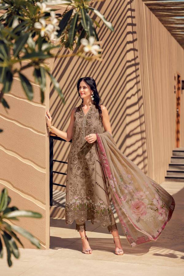 Noor by Saadia Asad | Eid Laserkari Lawn 24 | D8 - Pakistani Designer Dress - by Noor by Saadia Asad | Type: Luxury - 100% Original at Saira Sultan