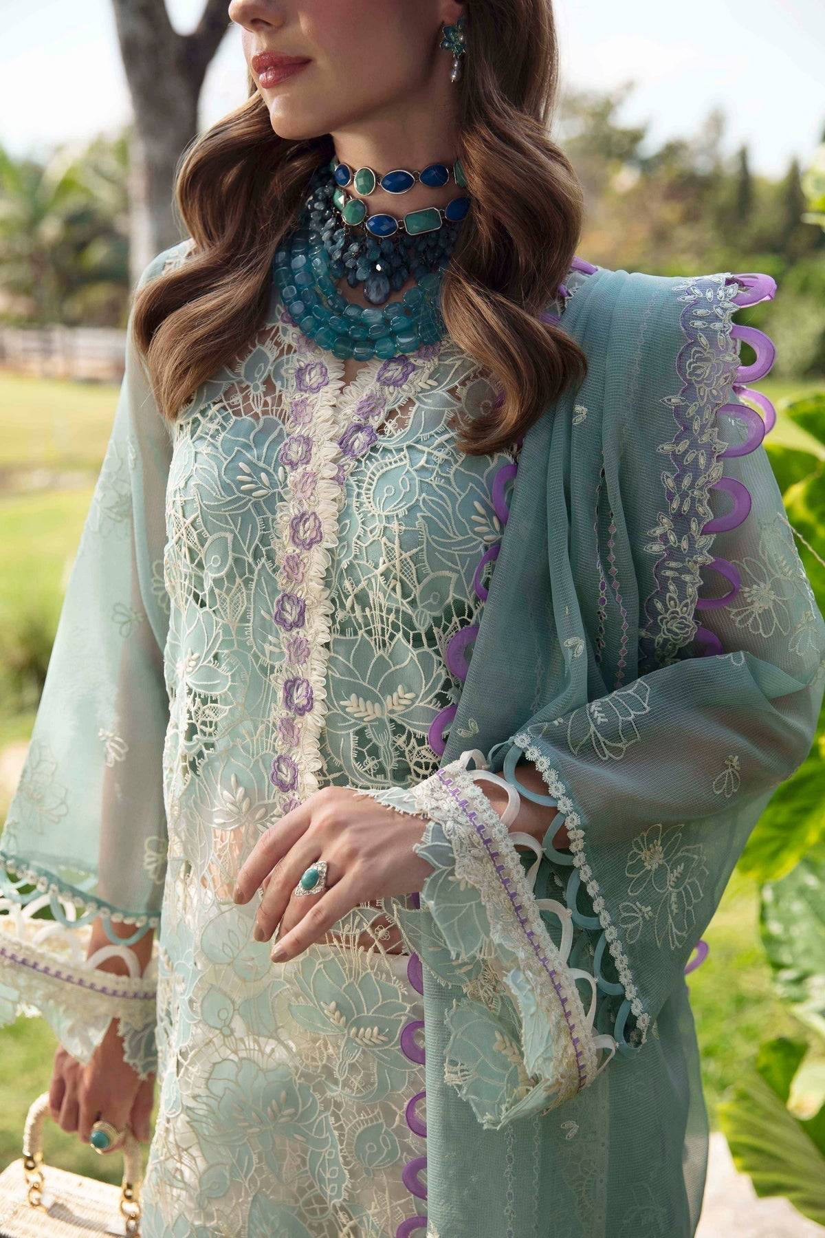 Sable Vogue | Luxury Lawn 24 | Afroz - Pakistani Designer Dress - by Sable Vogue | Type: Luxury - 100% Original at Saira Sultan