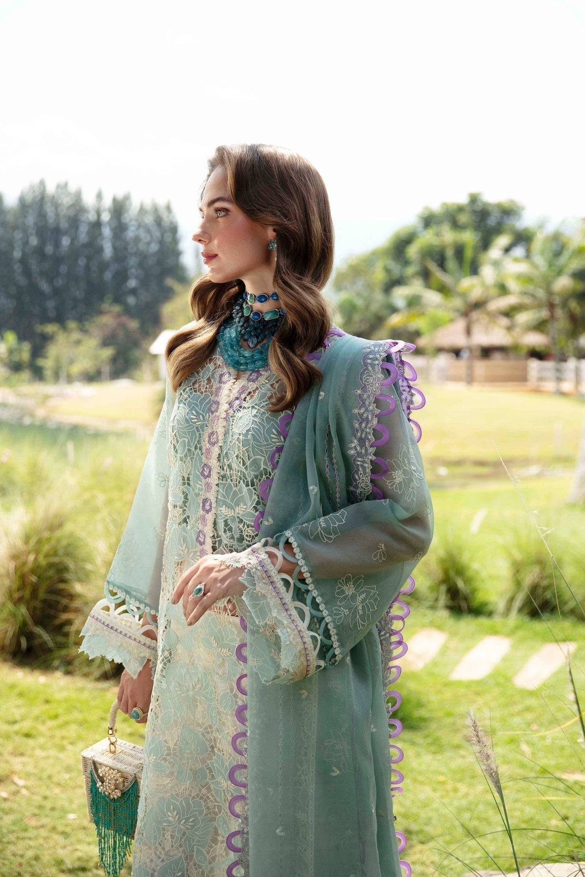 Sable Vogue | Luxury Lawn 24 | Afroz - Pakistani Designer Dress - by Sable Vogue | Type: Luxury - 100% Original at Saira Sultan