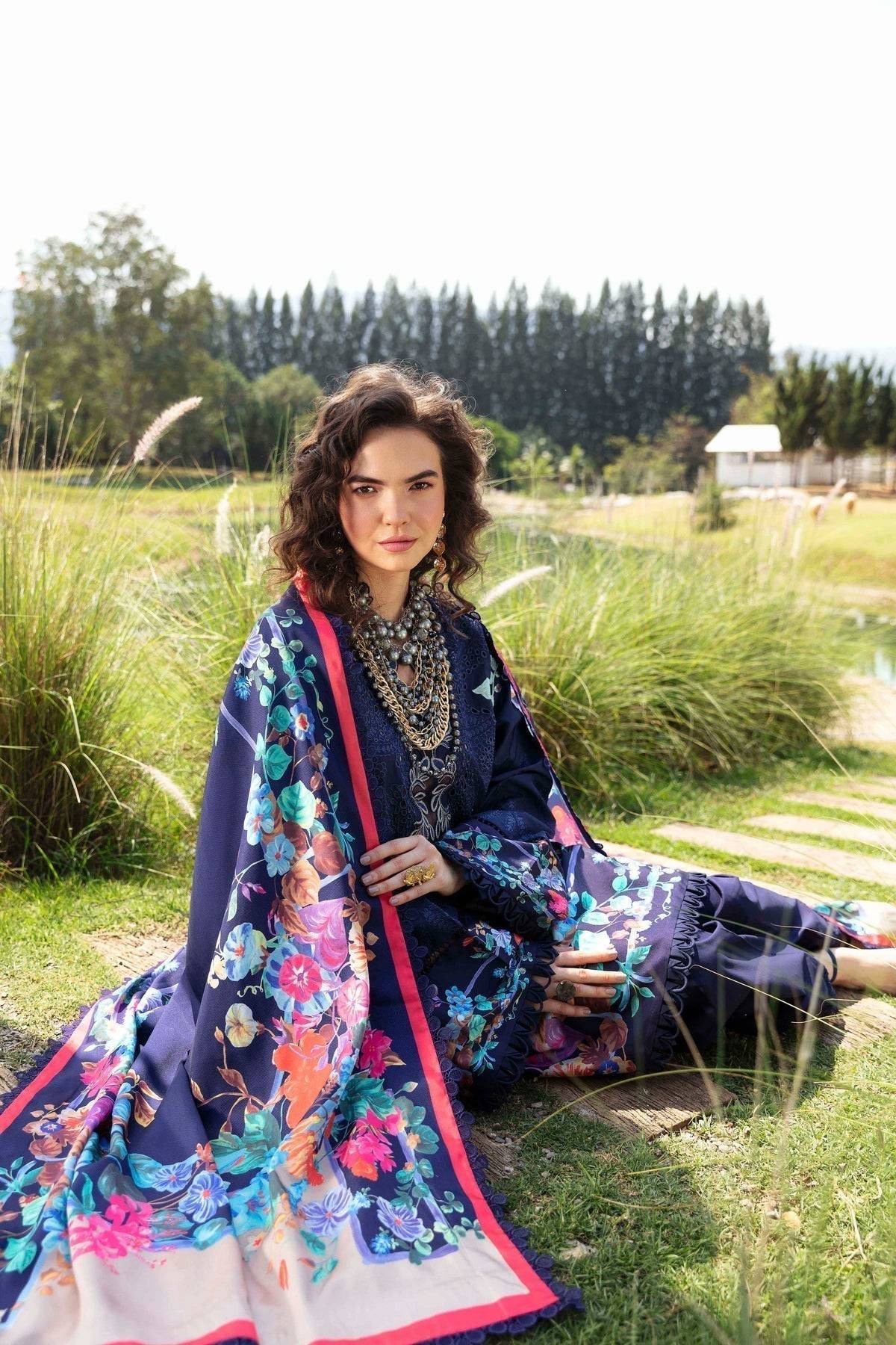 Sable Vogue | Luxury Lawn 24 | Blossom - Pakistani Designer Dress - by Sable Vogue | Type: Luxury - 100% Original at Saira Sultan