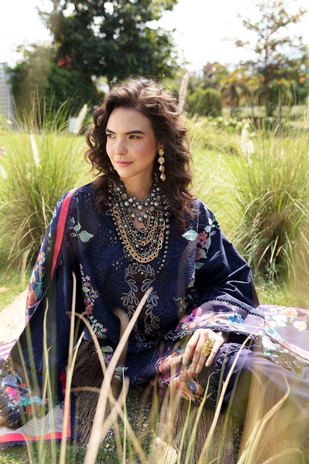 Sable Vogue | Luxury Lawn 24 | Blossom - Pakistani Designer Dress - by Sable Vogue | Type: Luxury - 100% Original at Saira Sultan