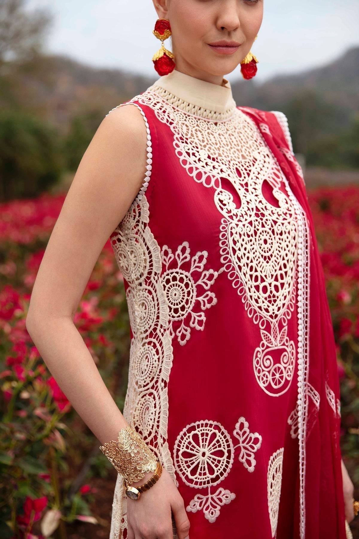 Sable Vogue | Luxury Lawn 24 | Carnelian - Pakistani Designer Dress - by Sable Vogue | Type: Luxury - 100% Original at Saira Sultan