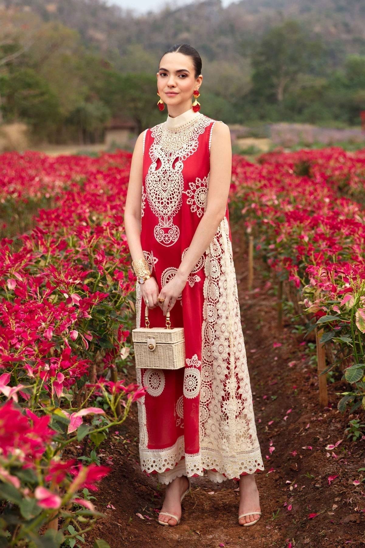 Sable Vogue | Luxury Lawn 24 | Carnelian - Pakistani Designer Dress - by Sable Vogue | Type: Luxury - 100% Original at Saira Sultan