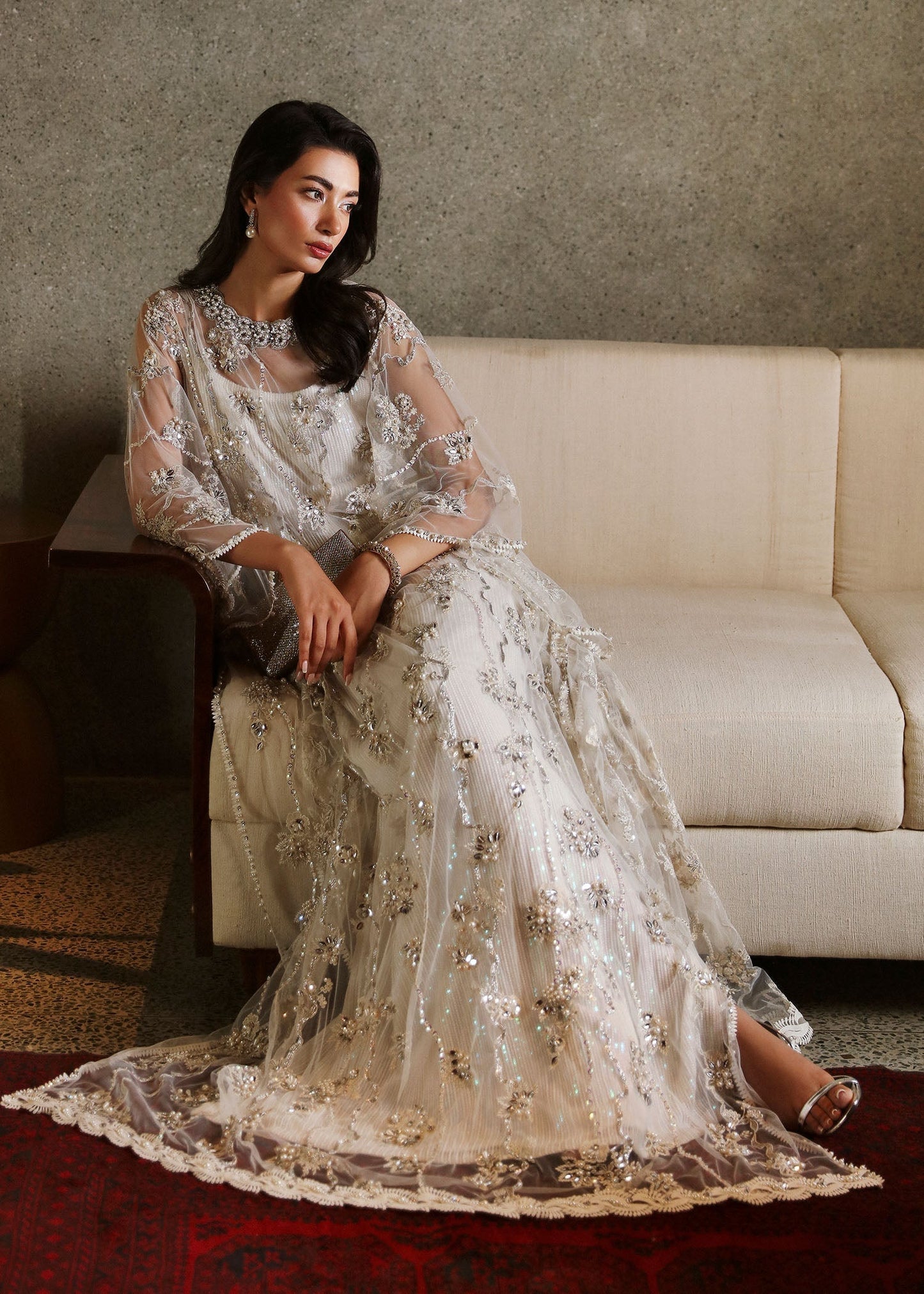 Sadaf Fawad Khan | Late Checkout at the Fred | Ellie XL White Net