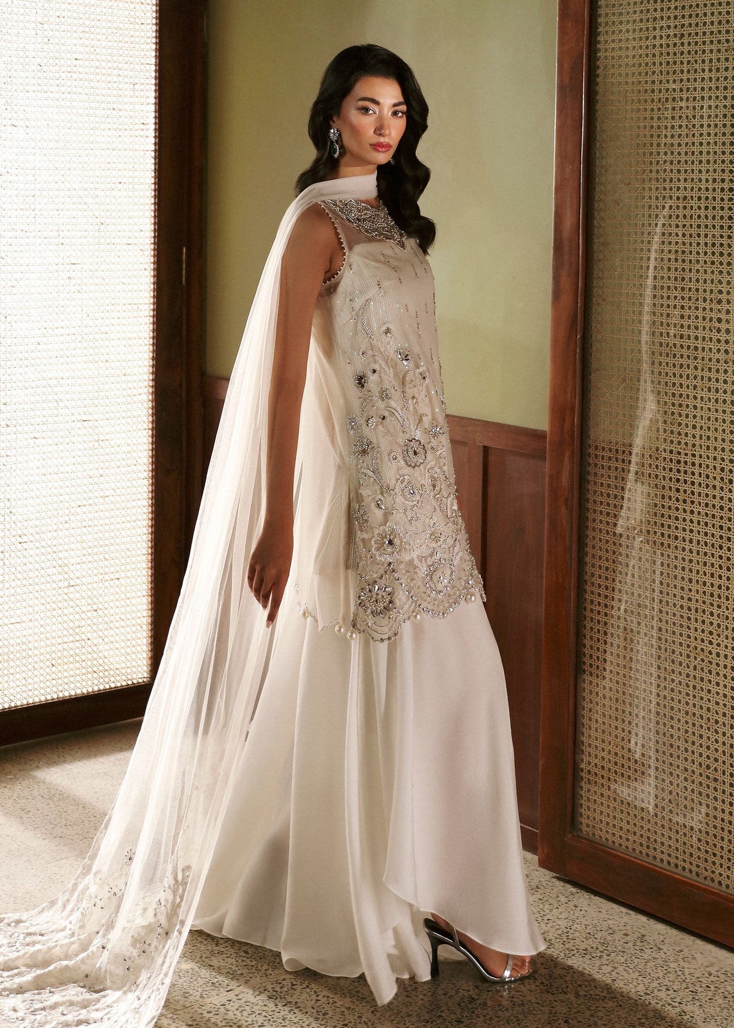 Sadaf Fawad Khan | Late Checkout at the Fred | Shyla XL White Net