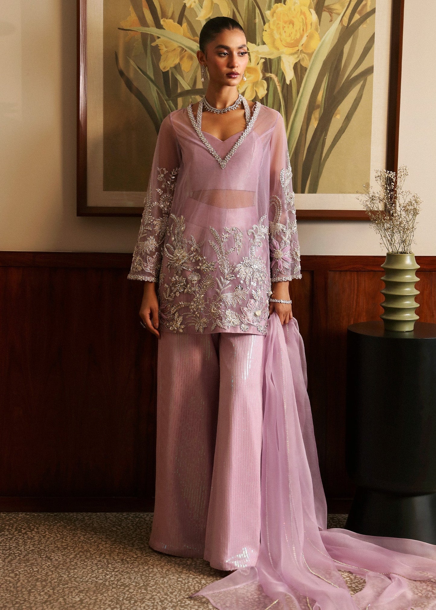 Sadaf Fawad Khan | Late Checkout at the Fred | Purple Charm XS Light Lavender Net
