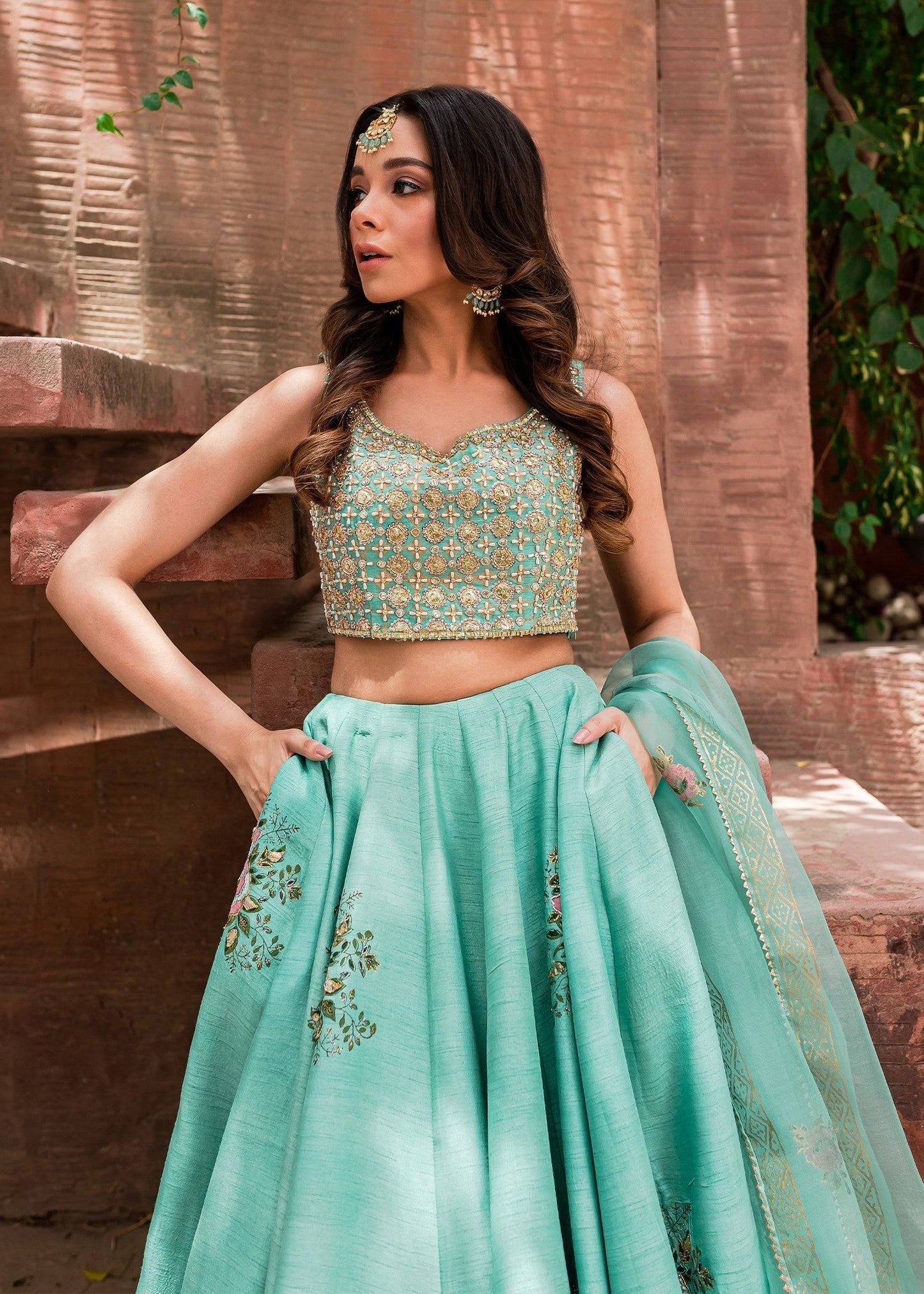 Sadaf Fawad Khan | Zinnia Festive Formals | Firuzeh - Pakistani Designer Dress - by Sadaf Fawad Khan | Type: Formal - 100% Original at Saira Sultan