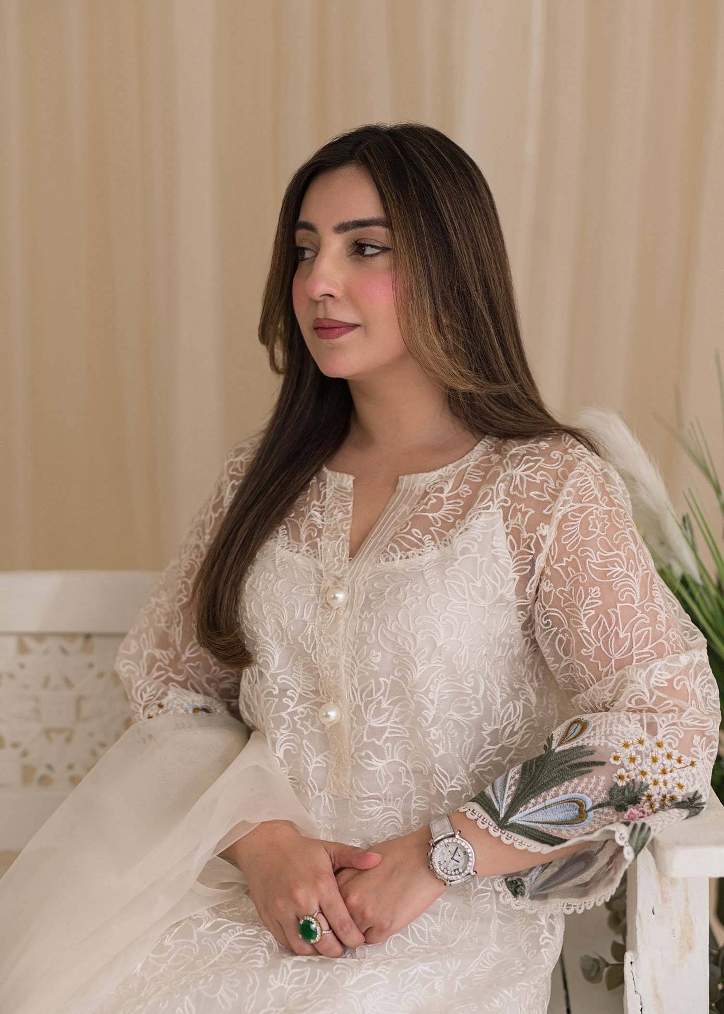 Sadaf Fawad Khan | Lyla Festive Pret | Plumeria - Pakistani Designer Dress - by Sadaf Fawad Khan | Type: Formal - 100% Original at Saira Sultan