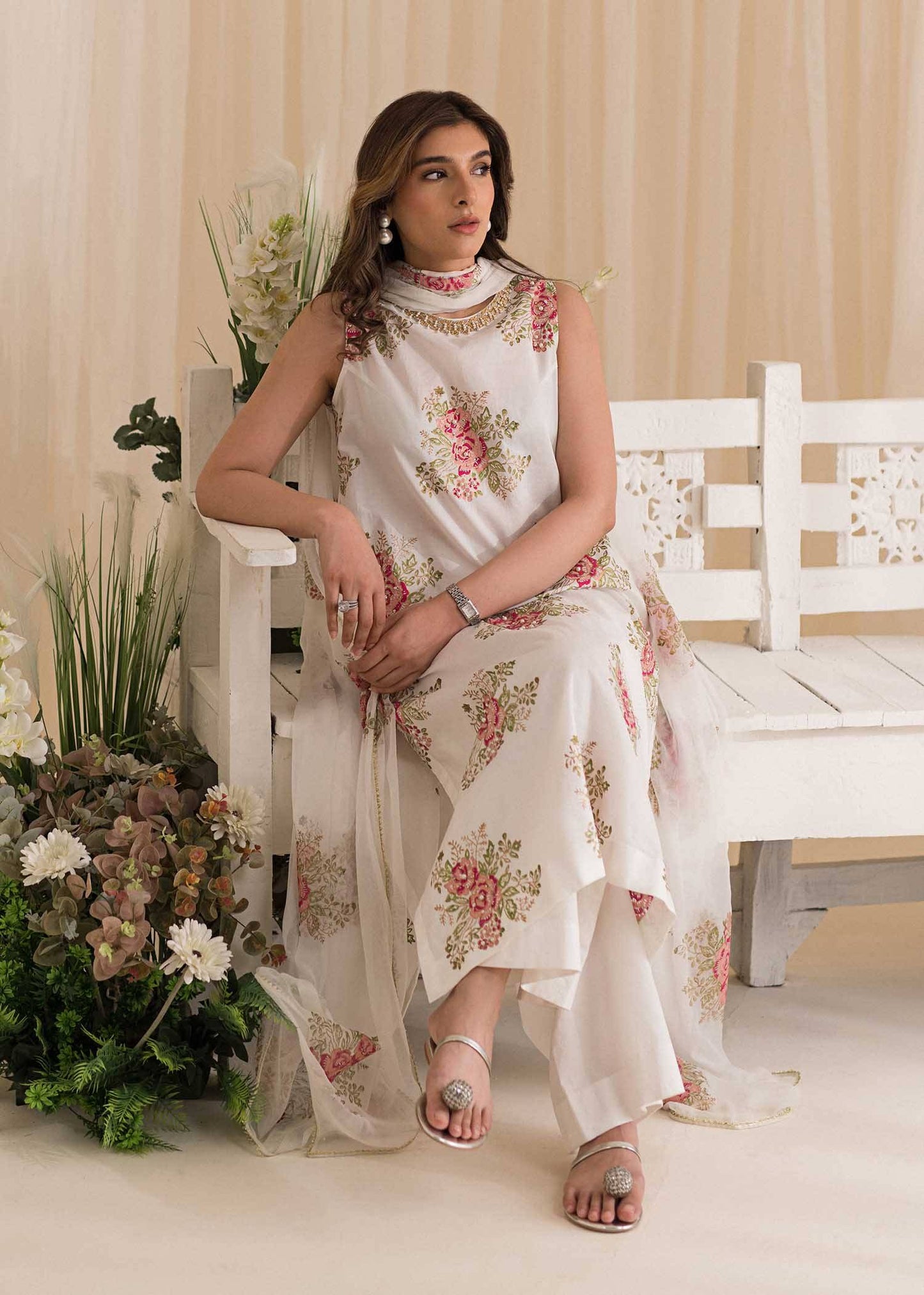 Sadaf Fawad Khan | Lyla Festive Pret | Tea Rose - Pakistani Designer Dress - by Sadaf Fawad Khan | Type: Formal - 100% Original at Saira Sultan