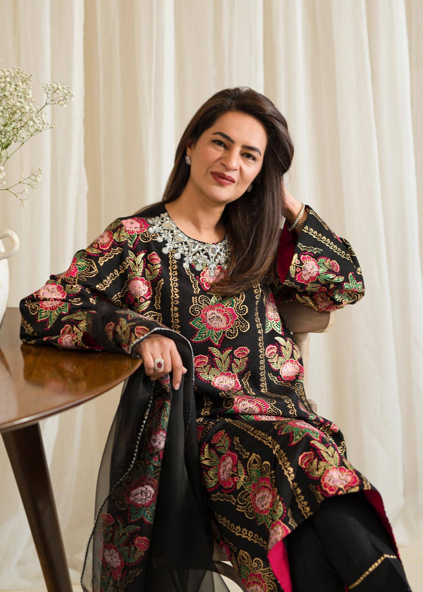 Sadaf Fawad Khan | Eid Pret 24 | Zaria - Pakistani Designer Dress - by Sadaf Fawad Khan | Type: Formal - 100% Original at Saira Sultan