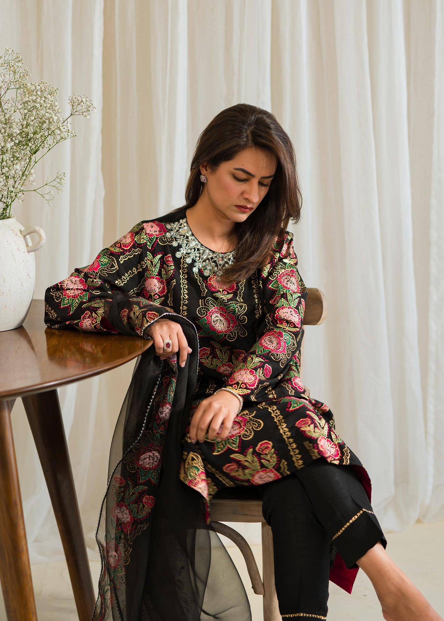 Sadaf Fawad Khan | Eid Pret 24 | Zaria - Pakistani Designer Dress - by Sadaf Fawad Khan | Type: Formal - 100% Original at Saira Sultan