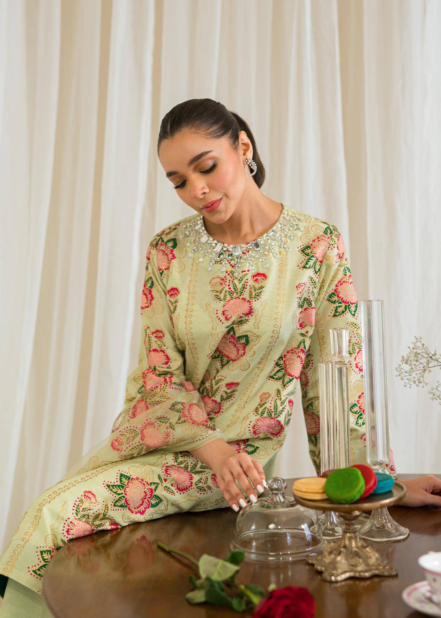 Sadaf Fawad Khan | Eid Pret 24 | Narmeen - Pakistani Designer Dress - by Sadaf Fawad Khan | Type: Formal - 100% Original at Saira Sultan