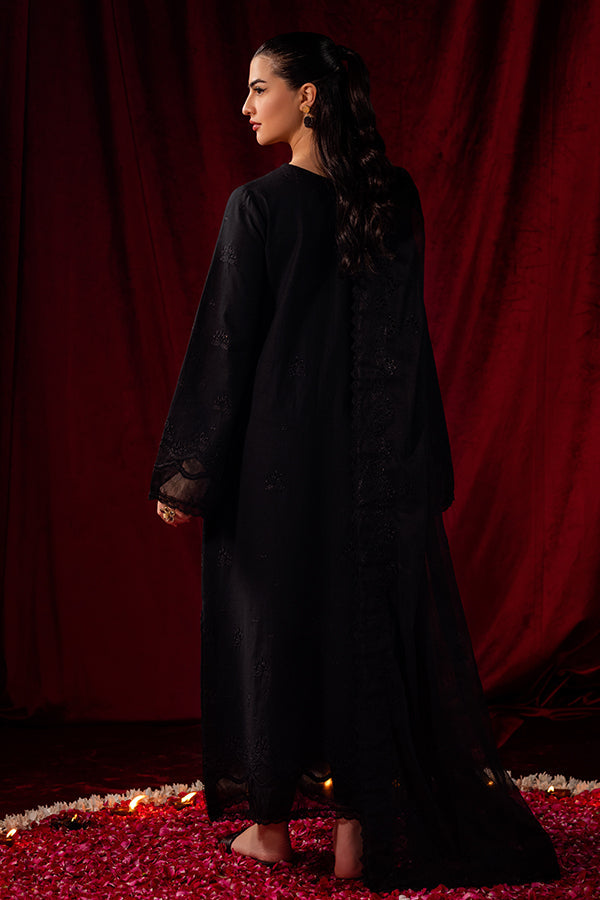 Saffron | Celestial Fall 24 | MIDNIGHT ONYX S Black Khaddar