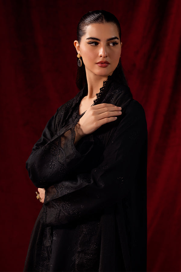 Saffron | Celestial Fall 24 | MIDNIGHT ONYX M Black Khaddar
