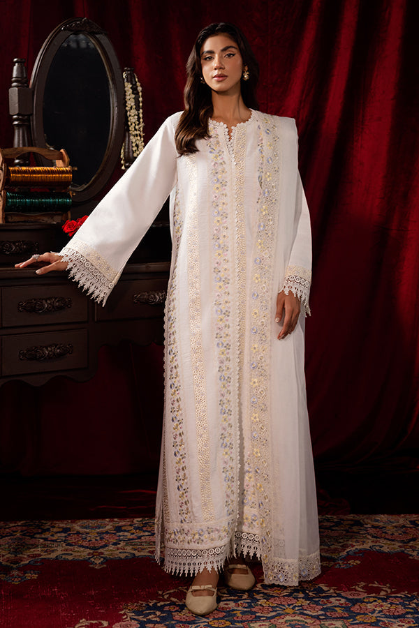 Saffron | Celestial Fall 24 | PEARLESCENT XL Off White Khaddar