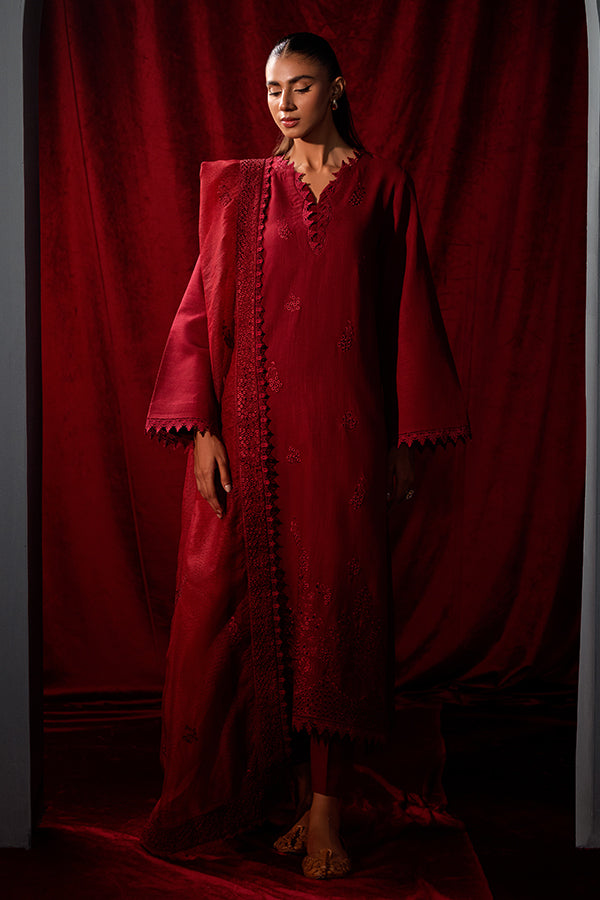 Saffron | Celestial Fall 24 | RUBY FABLE XS Haute Red Khaddar