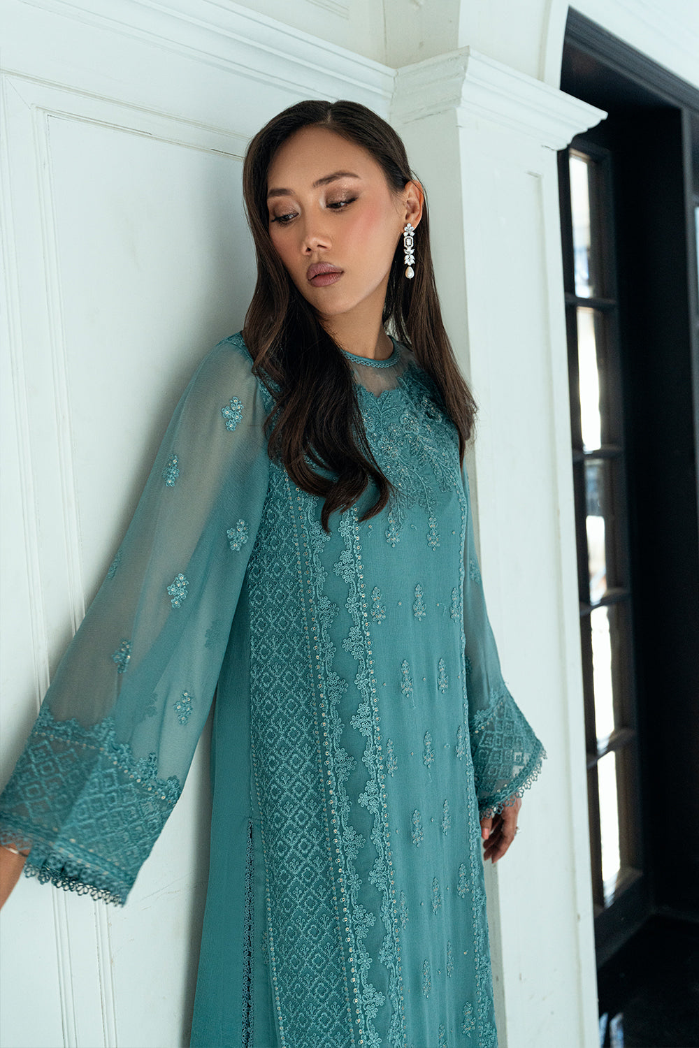 Azure | Ensembles | Sage Mystery - Pakistani Designer Dress - by Azure - Type : Ladies Clothes - 100% Original at Saira Sultan