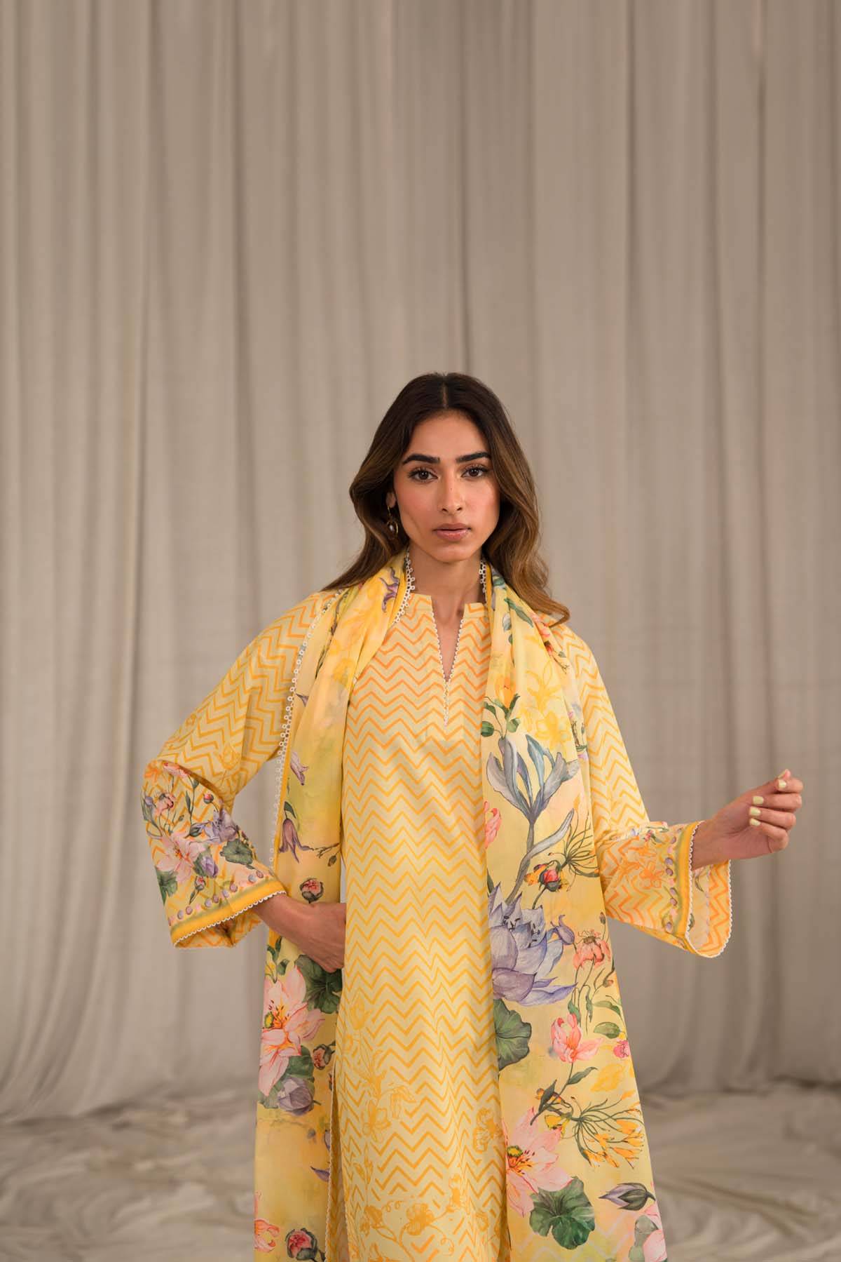 Sahar | Print Edit SS24 | P-10 - Pakistani Designer Dress - by Sahar | Type: Luxury - 100% Original at Saira Sultan