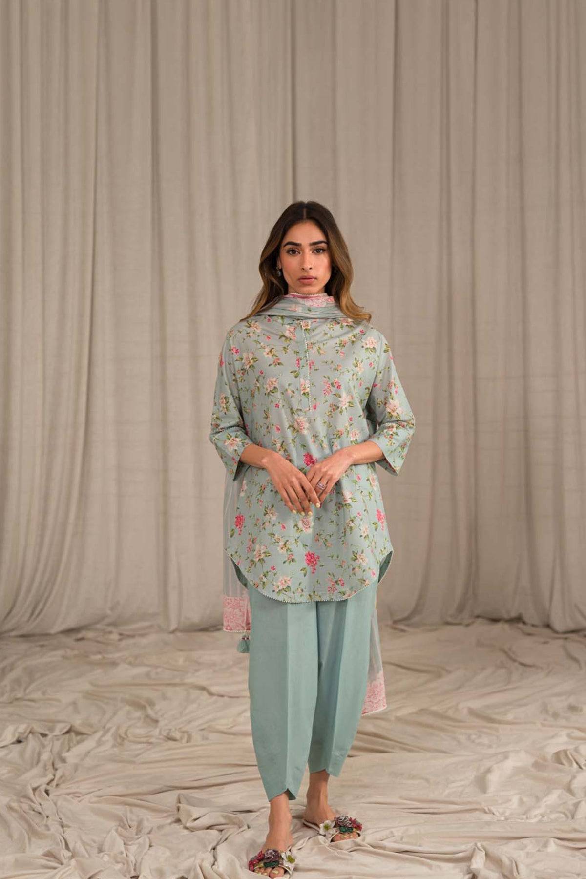 Sahar | Print Edit SS24 | P-03 - Pakistani Designer Dress - by Sahar | Type: Luxury - 100% Original at Saira Sultan