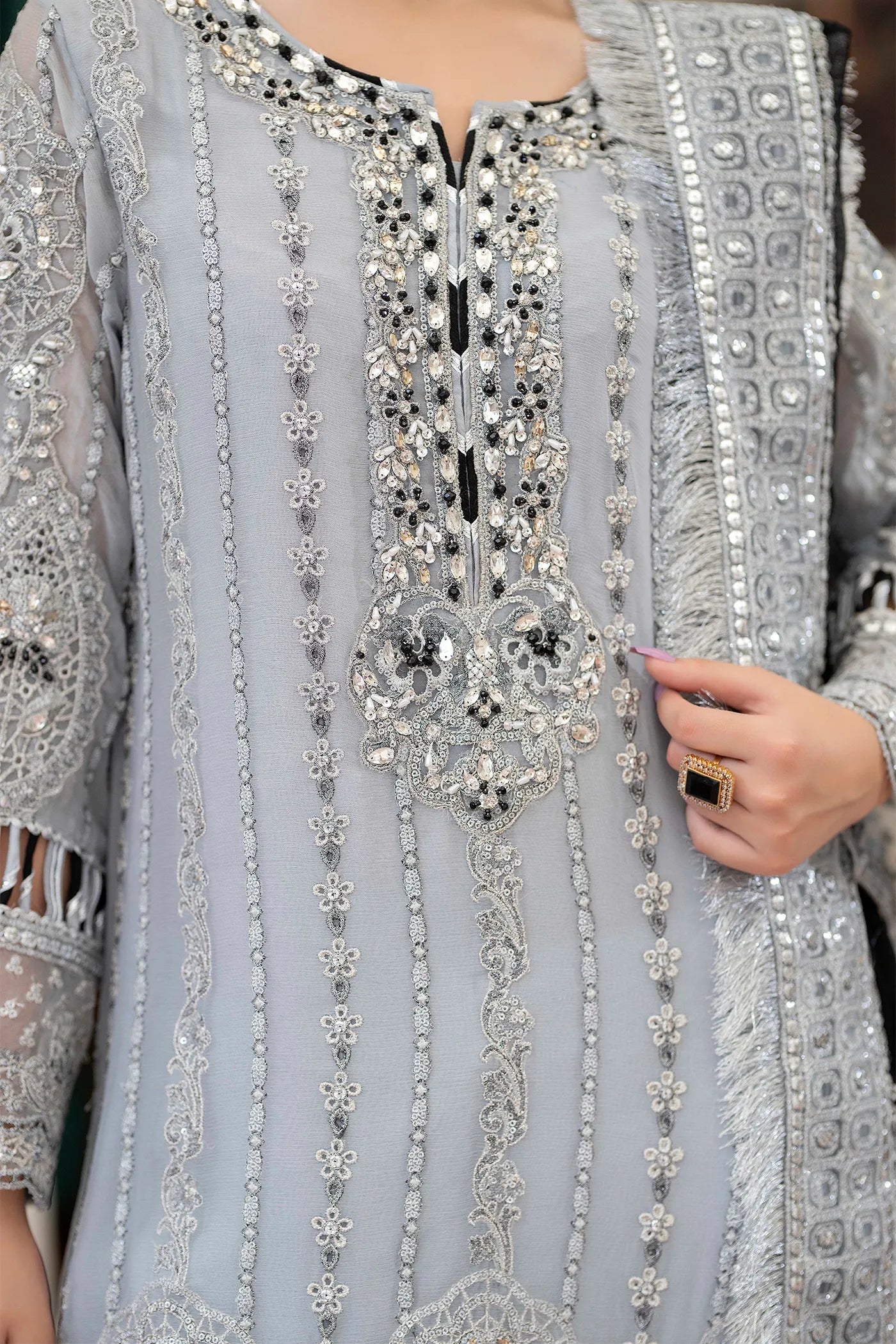 Adans Libas | Saleeqa Chiffon 25 | SALEEQA 7517 - Pakistani Designer Dress - by Adans Libas - Type : Ladies Clothes - 100% Original at Saira Sultan