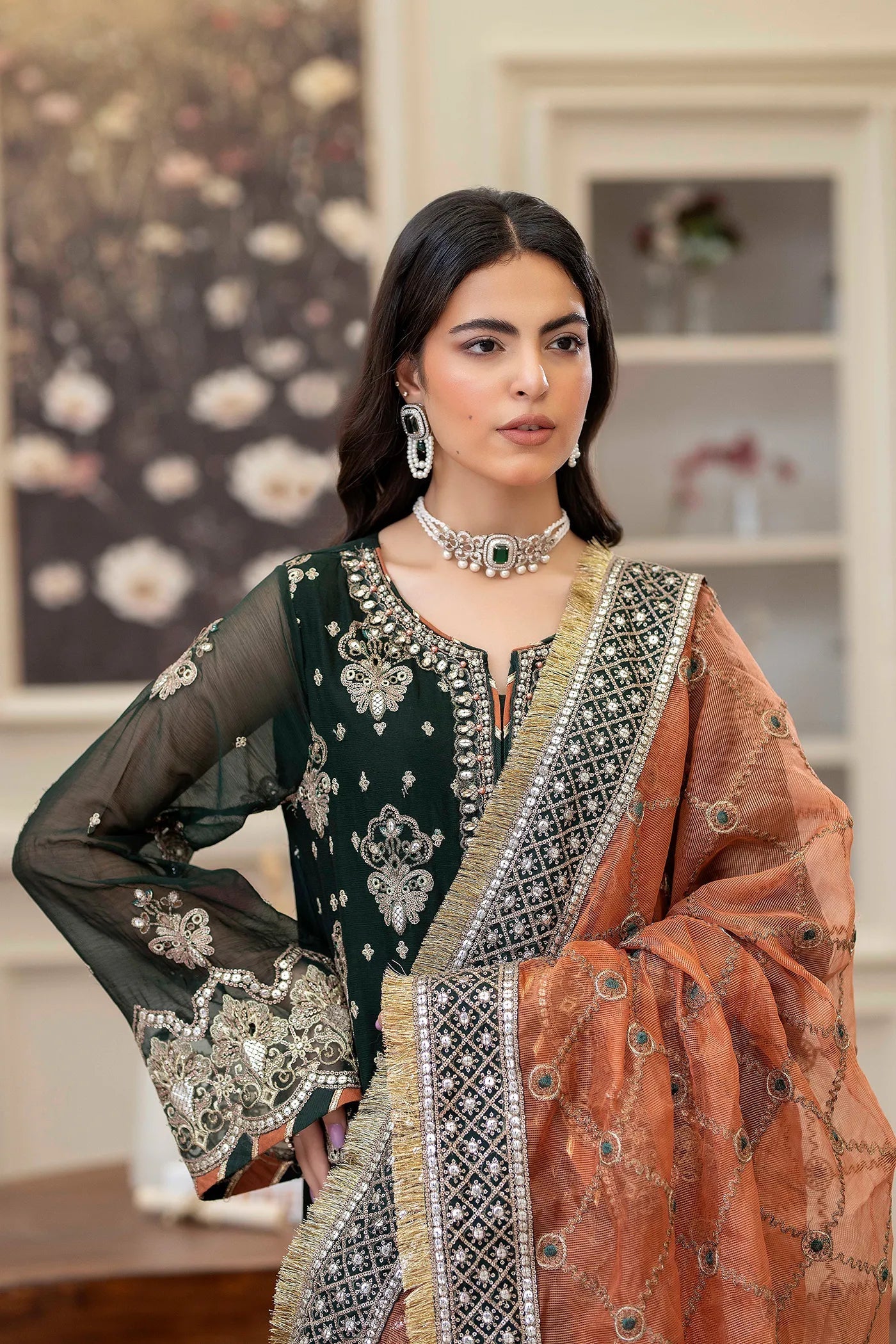 Adans Libas | Saleeqa Chiffon 25 | SALEEQA 7512 - Pakistani Designer Dress - by Adans Libas - Type : Ladies Clothes - 100% Original at Saira Sultan