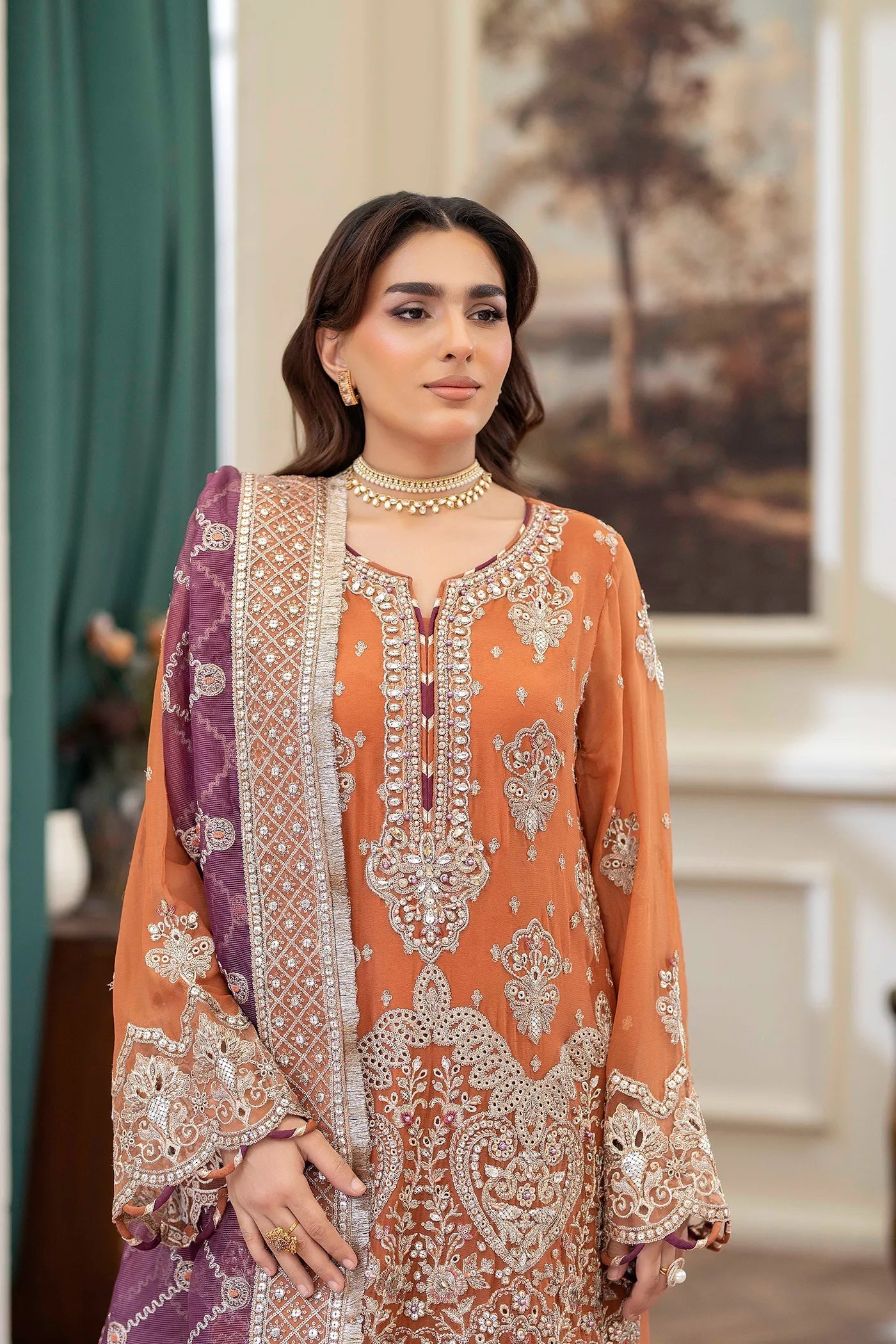 Adans Libas | Saleeqa Chiffon 25 | SALEEQA 7516 - Pakistani Designer Dress - by Adans Libas - Type : Ladies Clothes - 100% Original at Saira Sultan