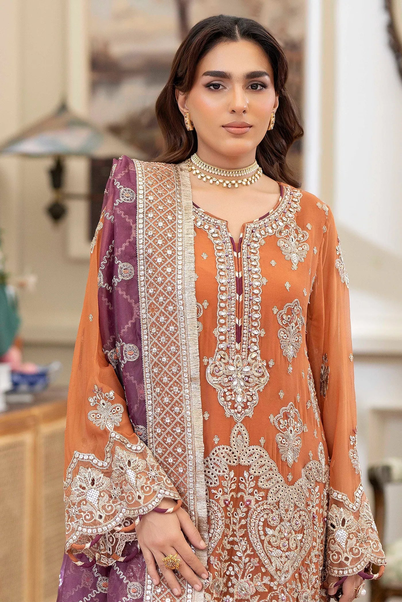 Adans Libas | Saleeqa Chiffon 25 | SALEEQA 7516 - Pakistani Designer Dress - by Adans Libas - Type : Ladies Clothes - 100% Original at Saira Sultan