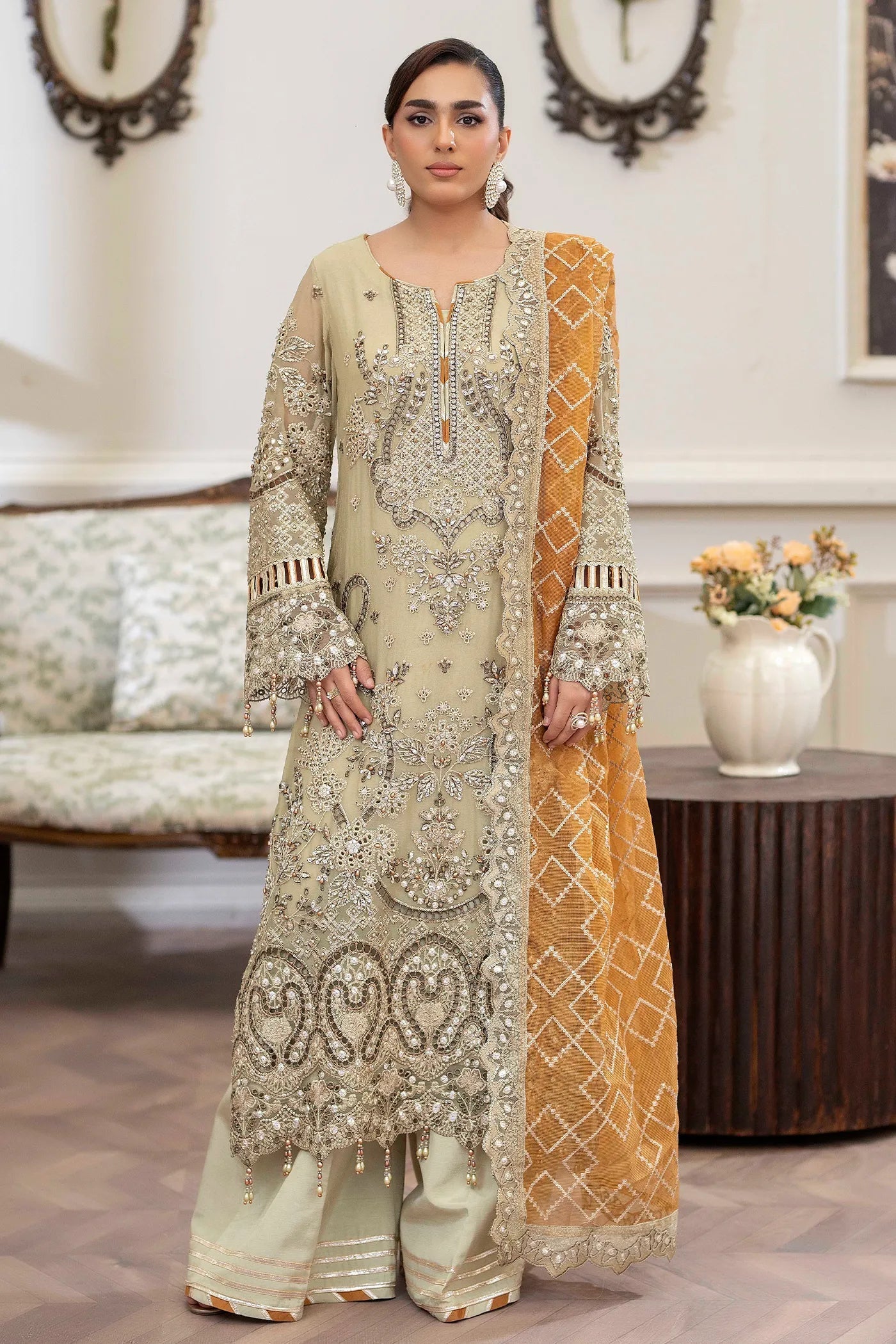 Adans Libas | Saleeqa Chiffon 25 | SALEEQA 7518 - Pakistani Designer Dress - by Adans Libas - Type : Ladies Clothes - 100% Original at Saira Sultan