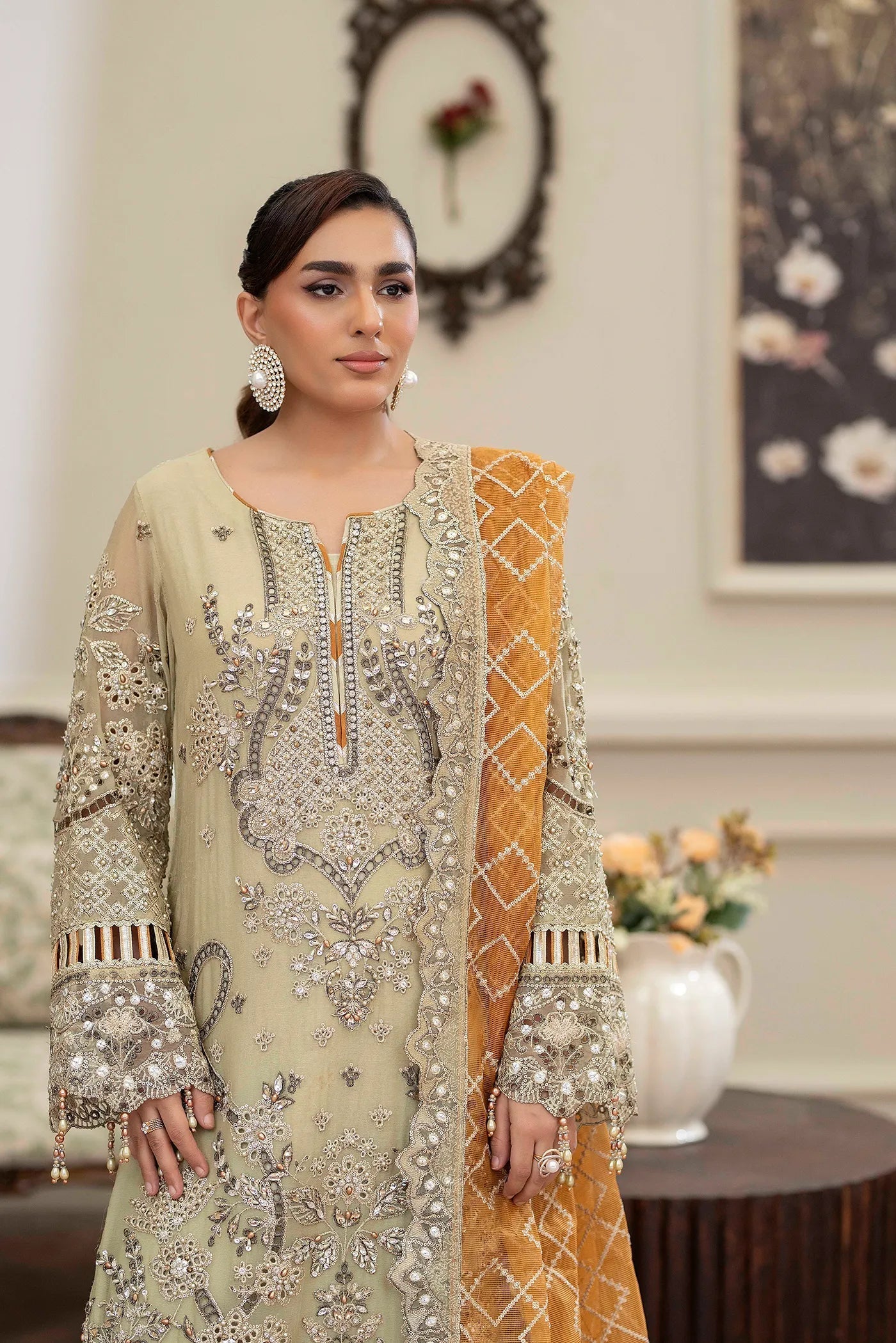 Adans Libas | Saleeqa Chiffon 25 | SALEEQA 7518 - Pakistani Designer Dress - by Adans Libas - Type : Ladies Clothes - 100% Original at Saira Sultan