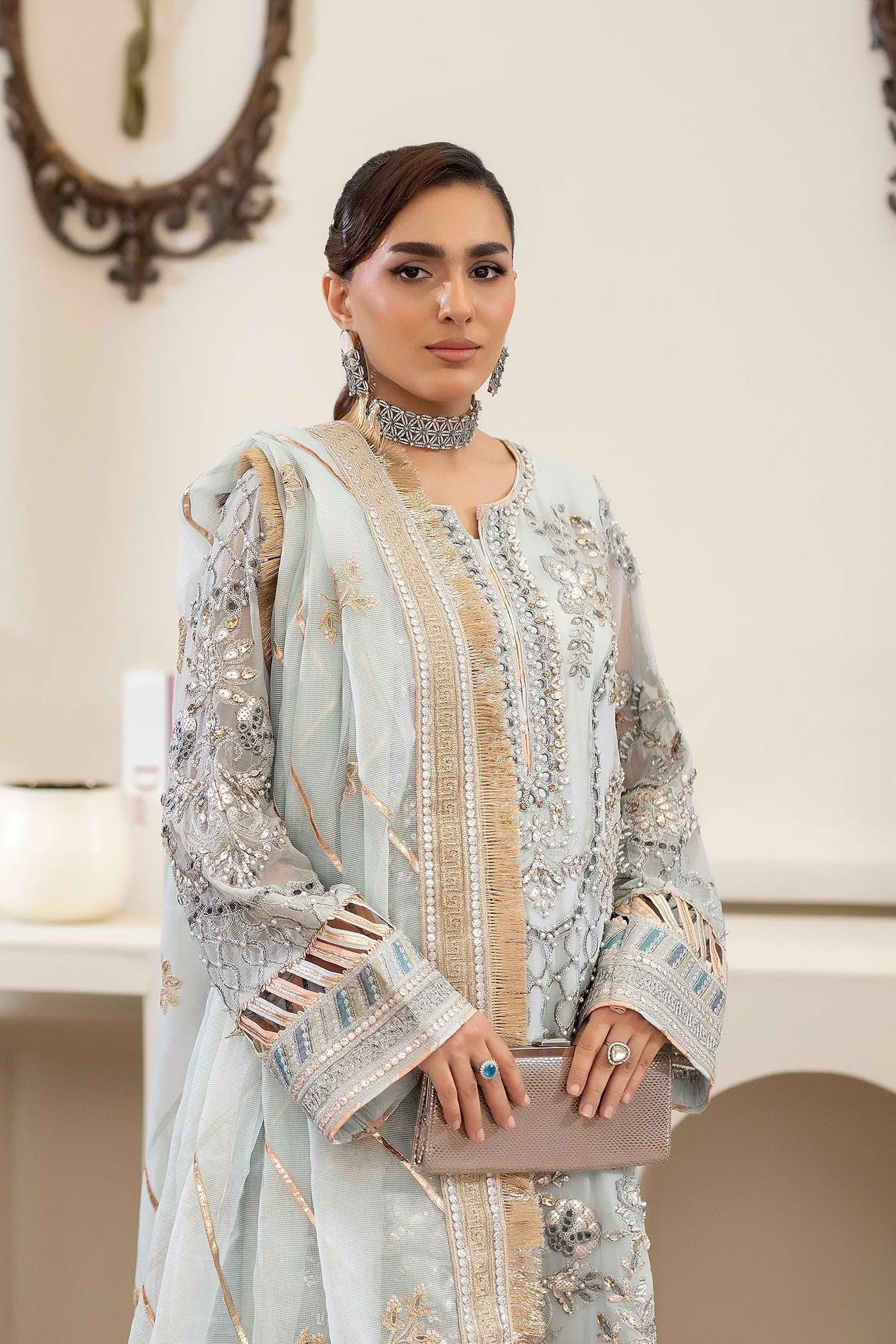 Adans Libas | Saleeqa Chiffon 25 |SALEEQA 7519 - Pakistani Designer Dress - by Adans Libas - Type : Ladies Clothes - 100% Original at Saira Sultan