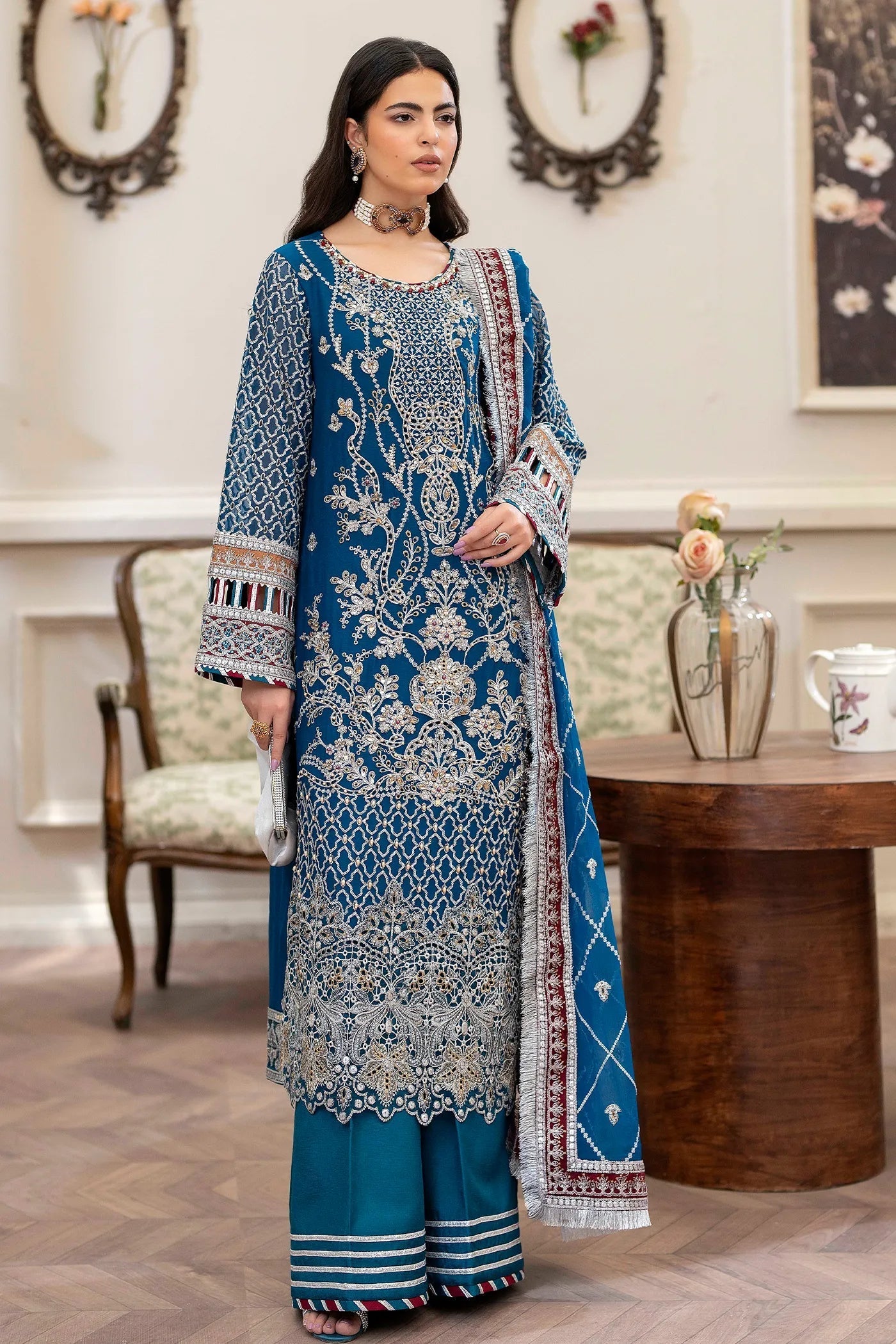 Adans Libas | Saleeqa Chiffon 25 |SALEEQA 7515 - Pakistani Designer Dress - by Adans Libas - Type : Ladies Clothes - 100% Original at Saira Sultan