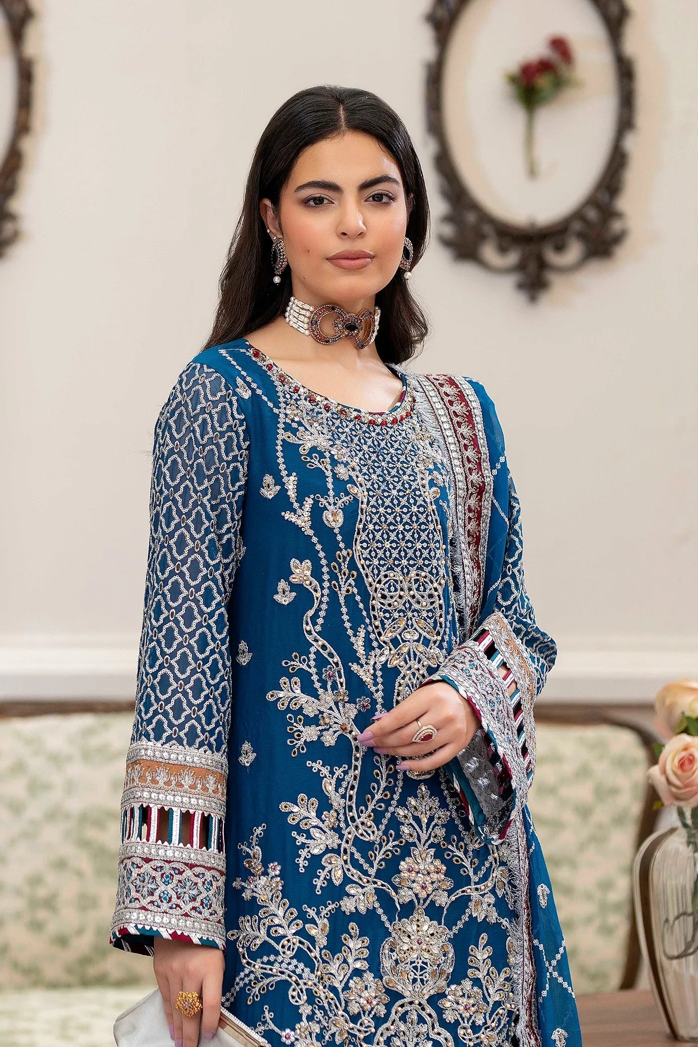Adans Libas | Saleeqa Chiffon 25 |SALEEQA 7515 - Pakistani Designer Dress - by Adans Libas - Type : Ladies Clothes - 100% Original at Saira Sultan