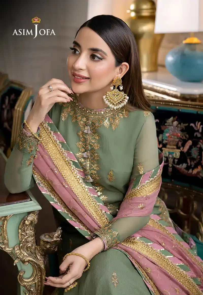 Asim Jofa | Jhilmil Luxury Formals 23 | AJJM-19 - Pakistani Designer Dress - by Asim Jofa | Type: Casuals - 100% Original at Saira Sultan