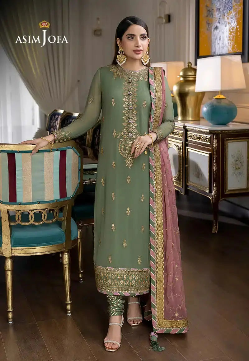 Asim Jofa | Jhilmil Luxury Formals 23 | AJJM-19 - Pakistani Designer Dress - by Asim Jofa | Type: Casuals - 100% Original at Saira Sultan