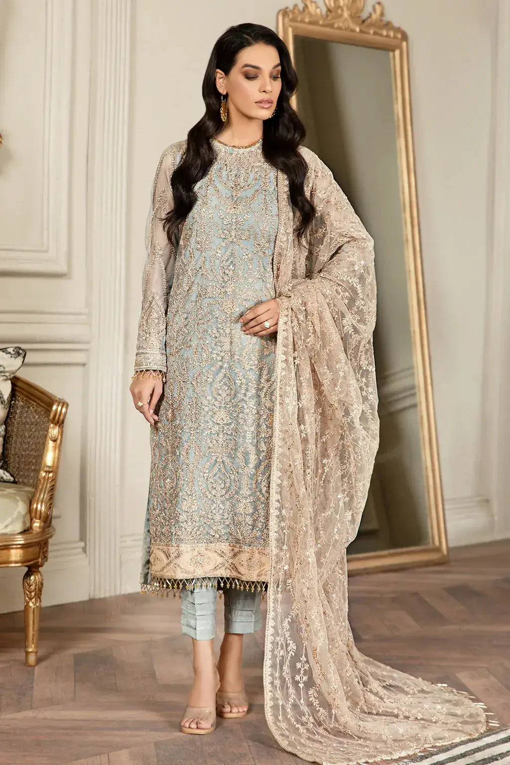Zarif | Mehroze Formals 2022 | Iceberg - Pakistani Designer Dress - by Zarif | Type: Formal - 100% Original at Saira Sultan