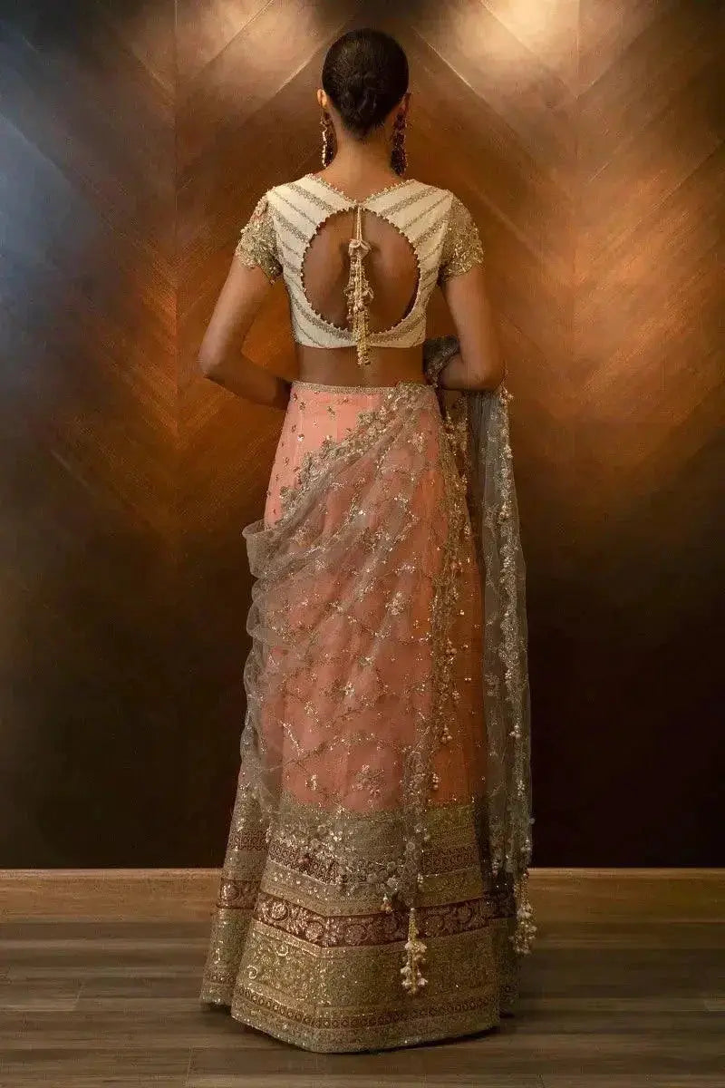 Sana Safinaz | Nura Festive 2023 | N232-004-CT - Pakistani Designer Dress - by Sana Safinaz | Type: Bridal - 100% Original at Saira Sultan