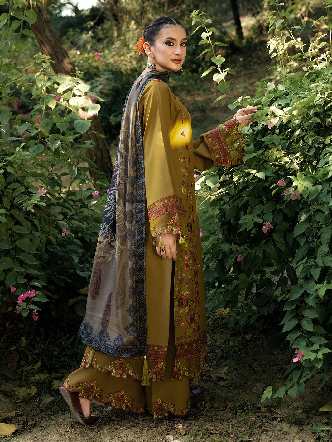 Hemstitch | The Garden Lawn | Sandalwood - Pakistani Designer Dress - by Hemstitch - Type : Ladies Clothes - 100% Original at Saira Sultan