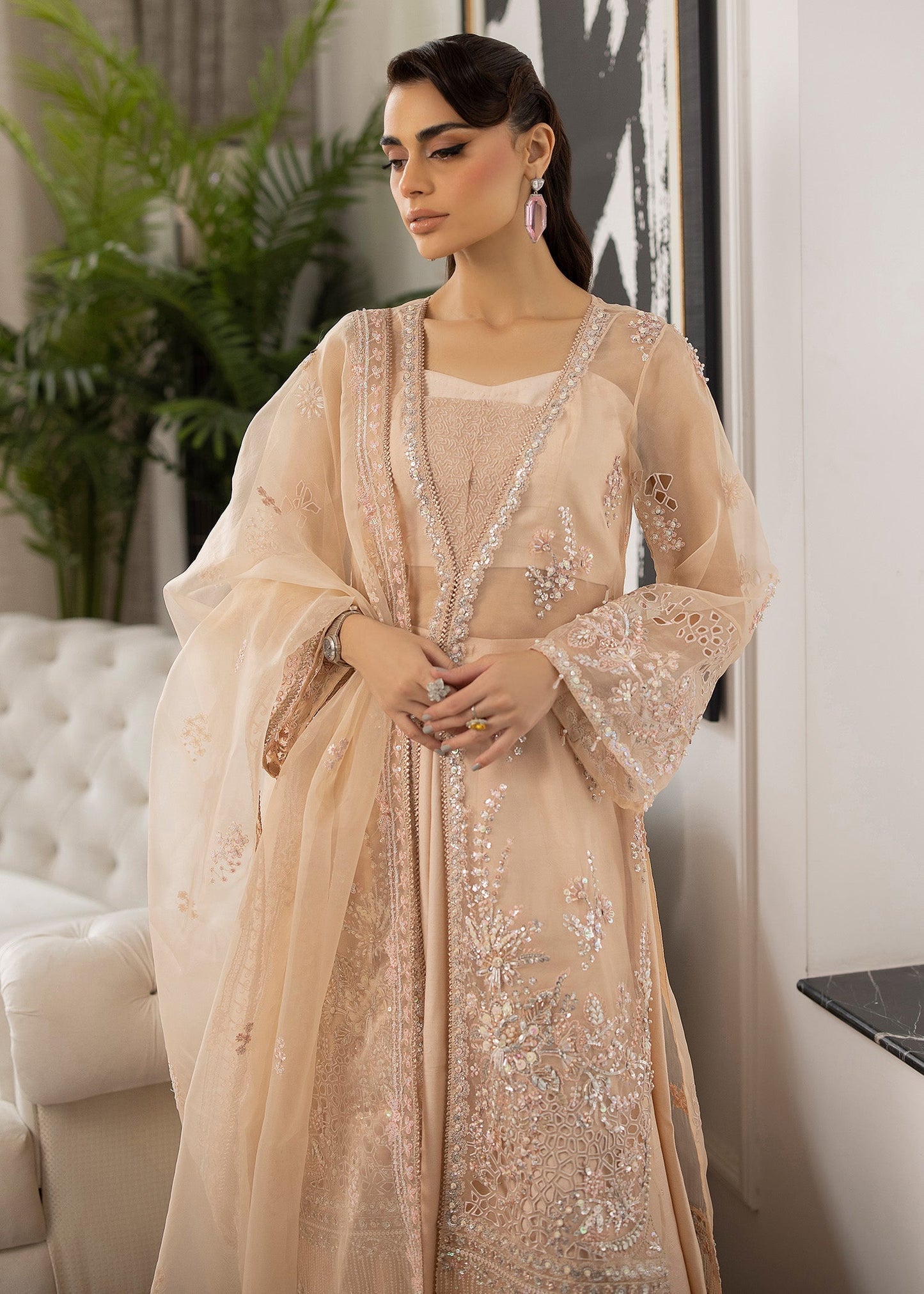 Sardinia | La More 24 | Peach Blossom - Pakistani Designer Dress - by Sardinia | Type: Ladies Clothes - 100% Original at Saira Sultan