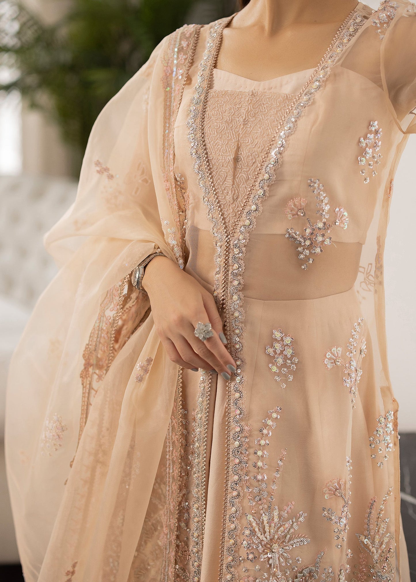 Sardinia | La More 24 | Peach Blossom - Pakistani Designer Dress - by Sardinia | Type: Ladies Clothes - 100% Original at Saira Sultan