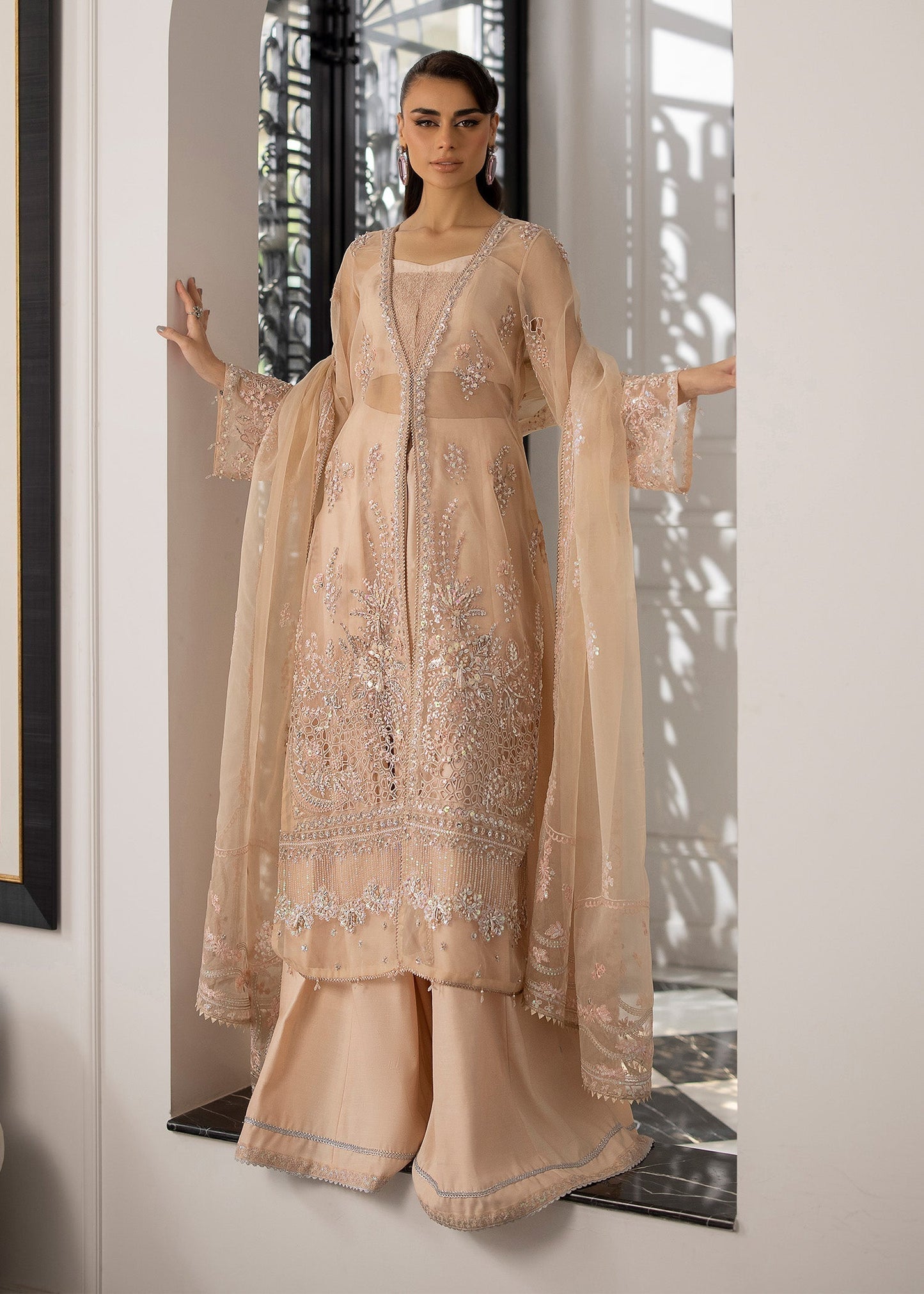 Sardinia | La More 24 | Peach Blossom - Pakistani Designer Dress - by Sardinia | Type: Ladies Clothes - 100% Original at Saira Sultan