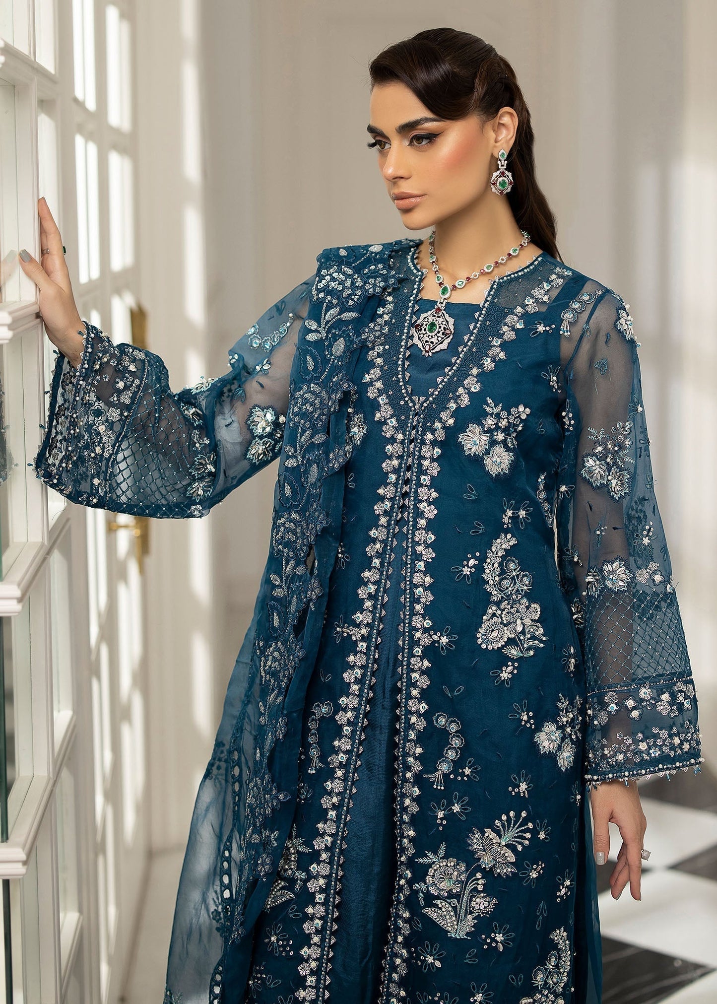 Sardinia | La More 24 | Blue Mirage - Pakistani Designer Dress - by Sardinia | Type: Ladies Clothes - 100% Original at Saira Sultan