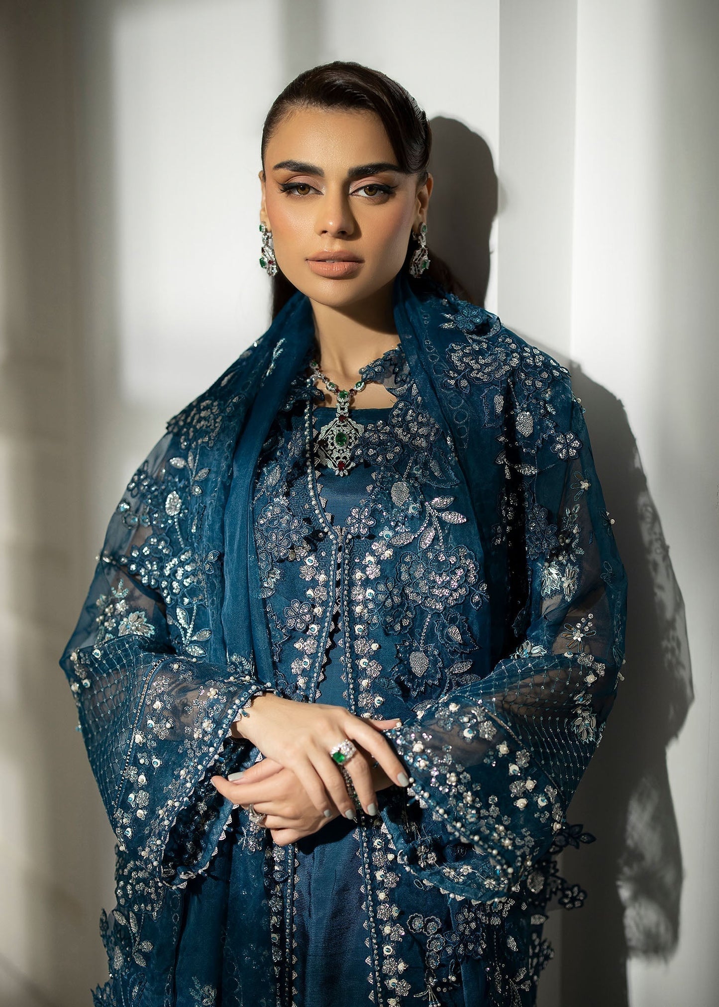 Sardinia | La More 24 | Blue Mirage - Pakistani Designer Dress - by Sardinia | Type: Ladies Clothes - 100% Original at Saira Sultan