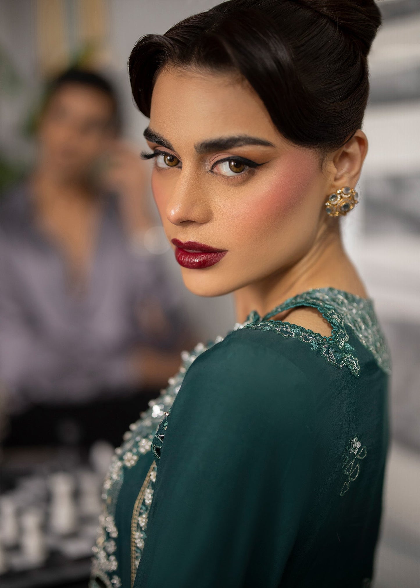 Sardinia | La More 24 | Emerald Night - Pakistani Designer Dress - by Sardinia | Type: Ladies Clothes - 100% Original at Saira Sultan