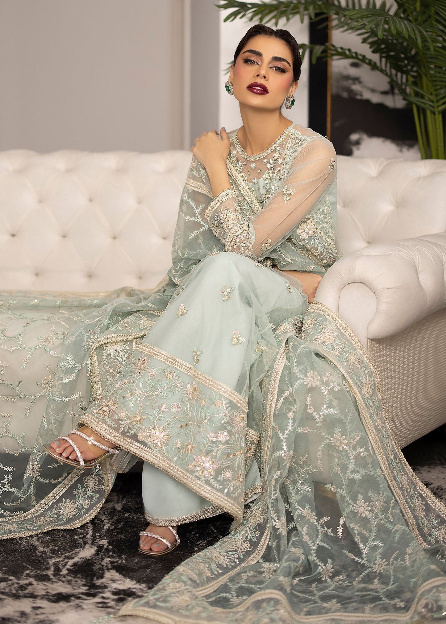 Sardinia | La More 24 | Ocean Mist - Pakistani Designer Dress - by Sardinia | Type: Ladies Clothes - 100% Original at Saira Sultan