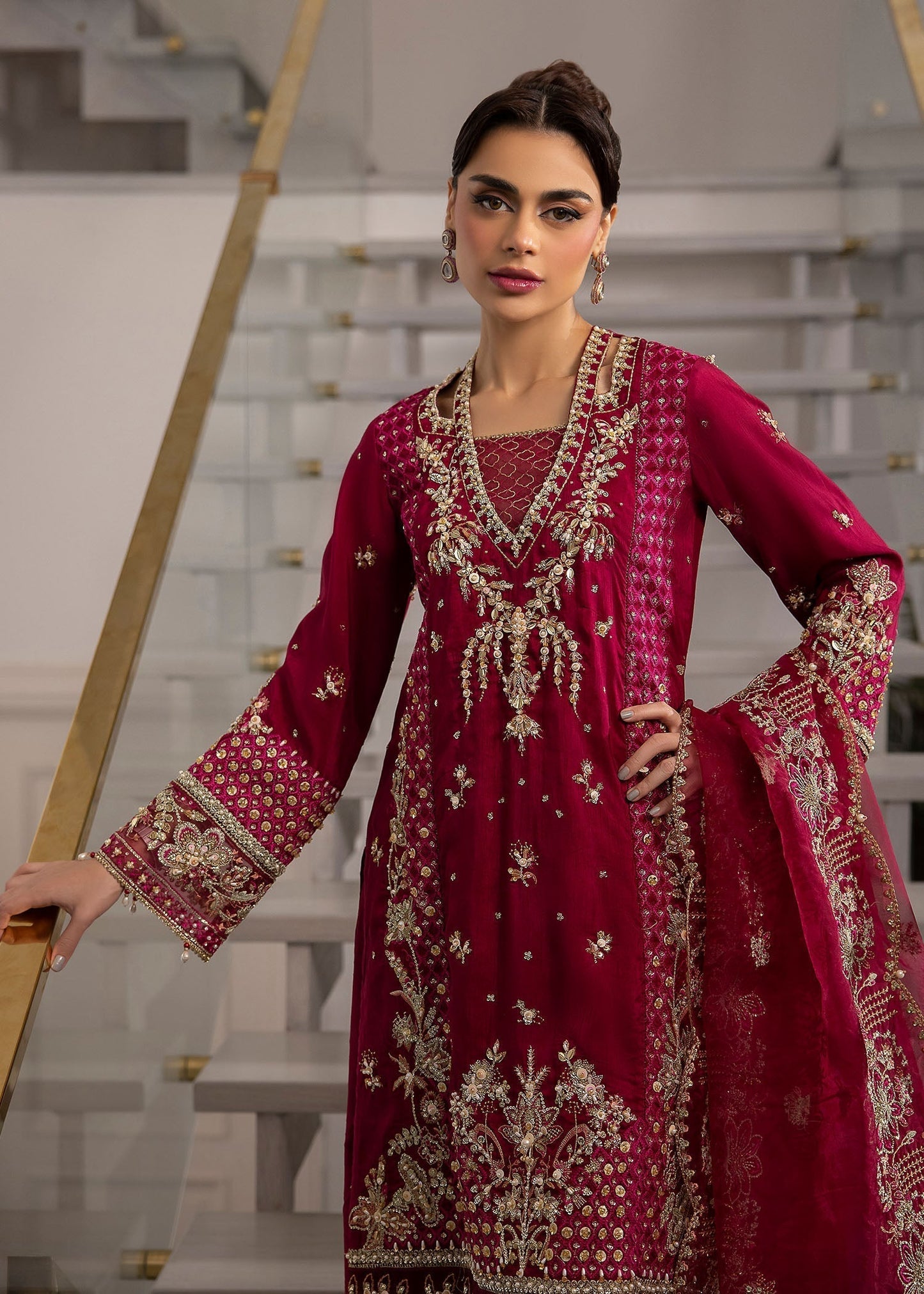 Sardinia | La More 24 | Scarlet dream - Pakistani Designer Dress - by Sardinia | Type: Ladies Clothes - 100% Original at Saira Sultan