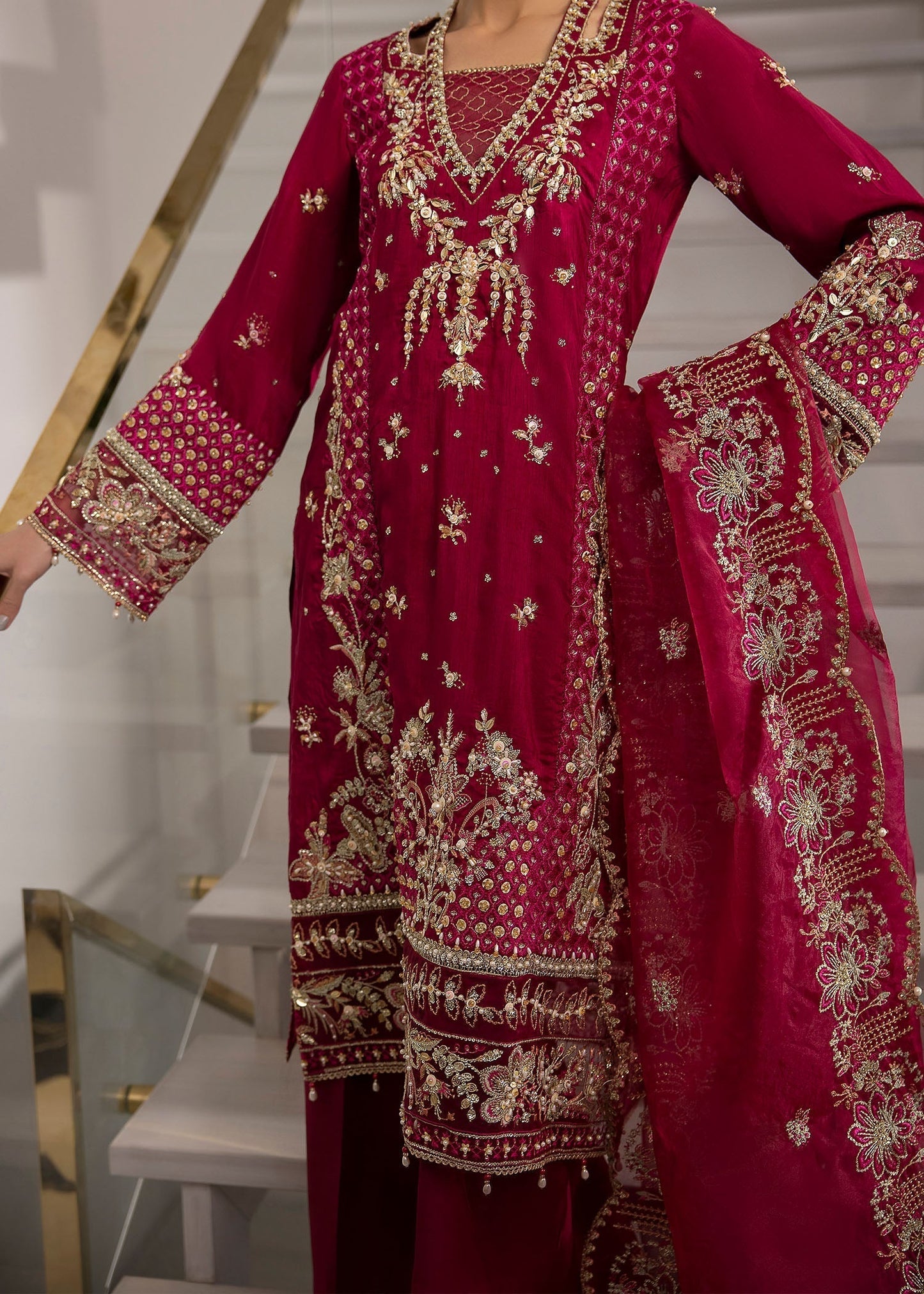 Sardinia | La More 24 | Scarlet dream - Pakistani Designer Dress - by Sardinia | Type: Ladies Clothes - 100% Original at Saira Sultan