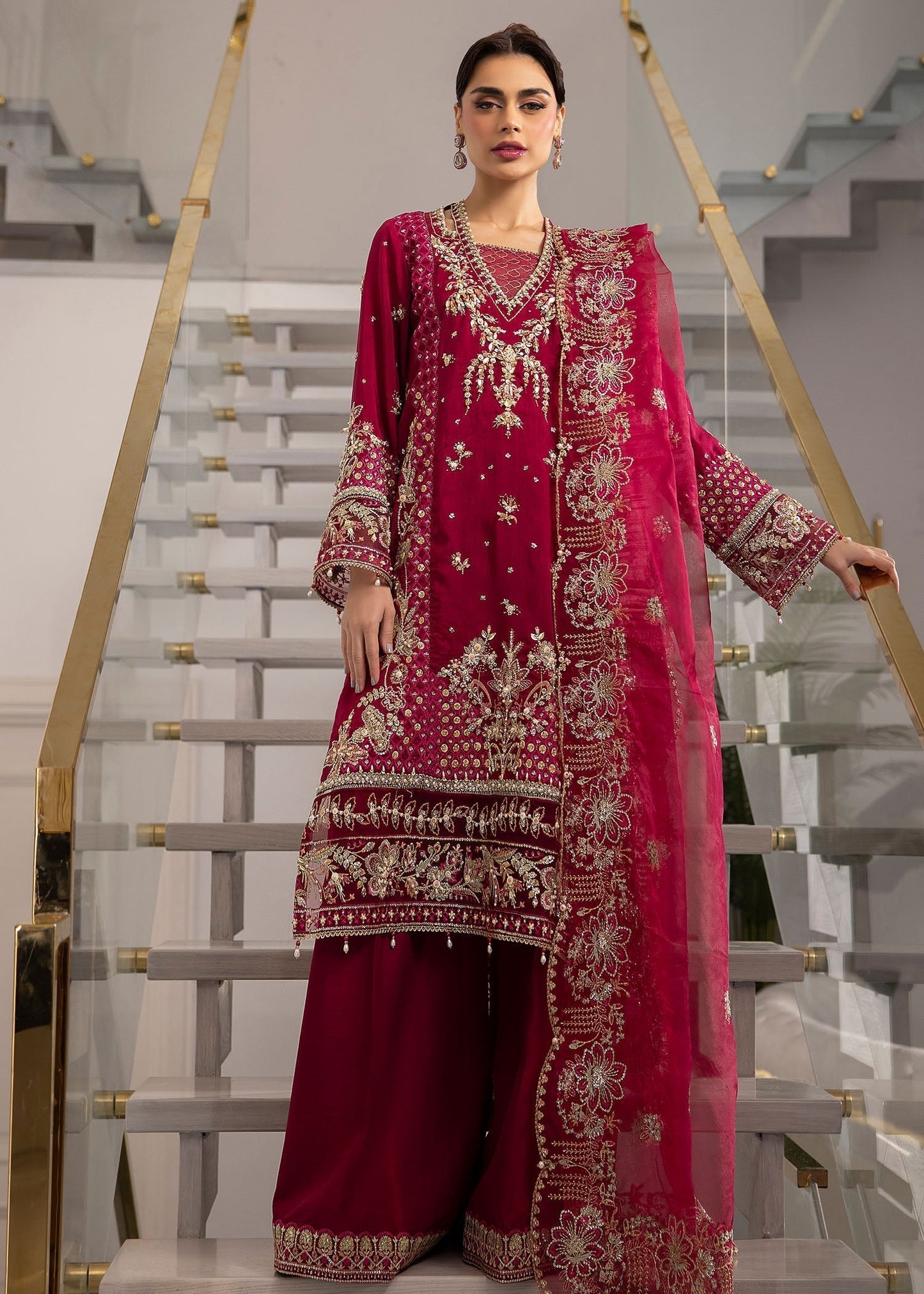 Sardinia | La More 24 | Scarlet dream - Pakistani Designer Dress - by Sardinia | Type: Ladies Clothes - 100% Original at Saira Sultan