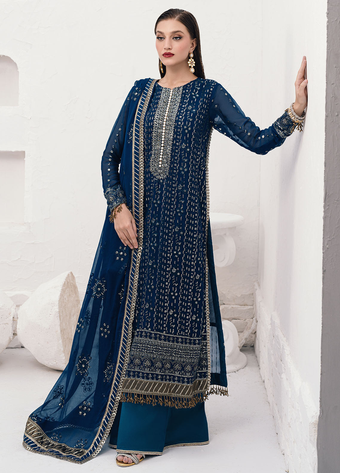 Sahane | Savoir Luxury Formals Savoir | CT-140004 Ashen - Savoir - Pakistani Designer Dress - by Sahane | Type: Formal - 100% Original at Saira Sultan