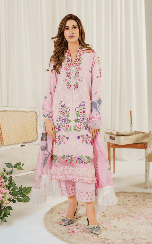 Asifa and Nabeel | Pretty in Pink Limited Edition | Sedum (PP-9) - Pakistani Designer Dress - by Asifa and Nabeel | Type: Luxury - 100% Original at Saira Sultan